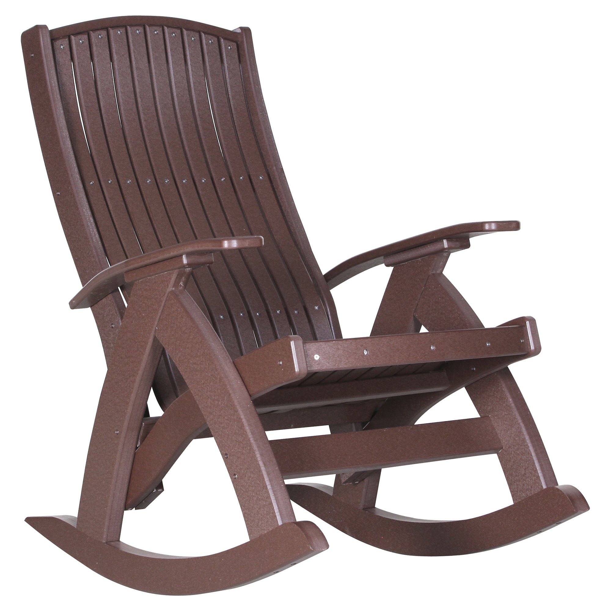 LuxCraft Poly Lumber Comfort Outdoor Rocking Chair