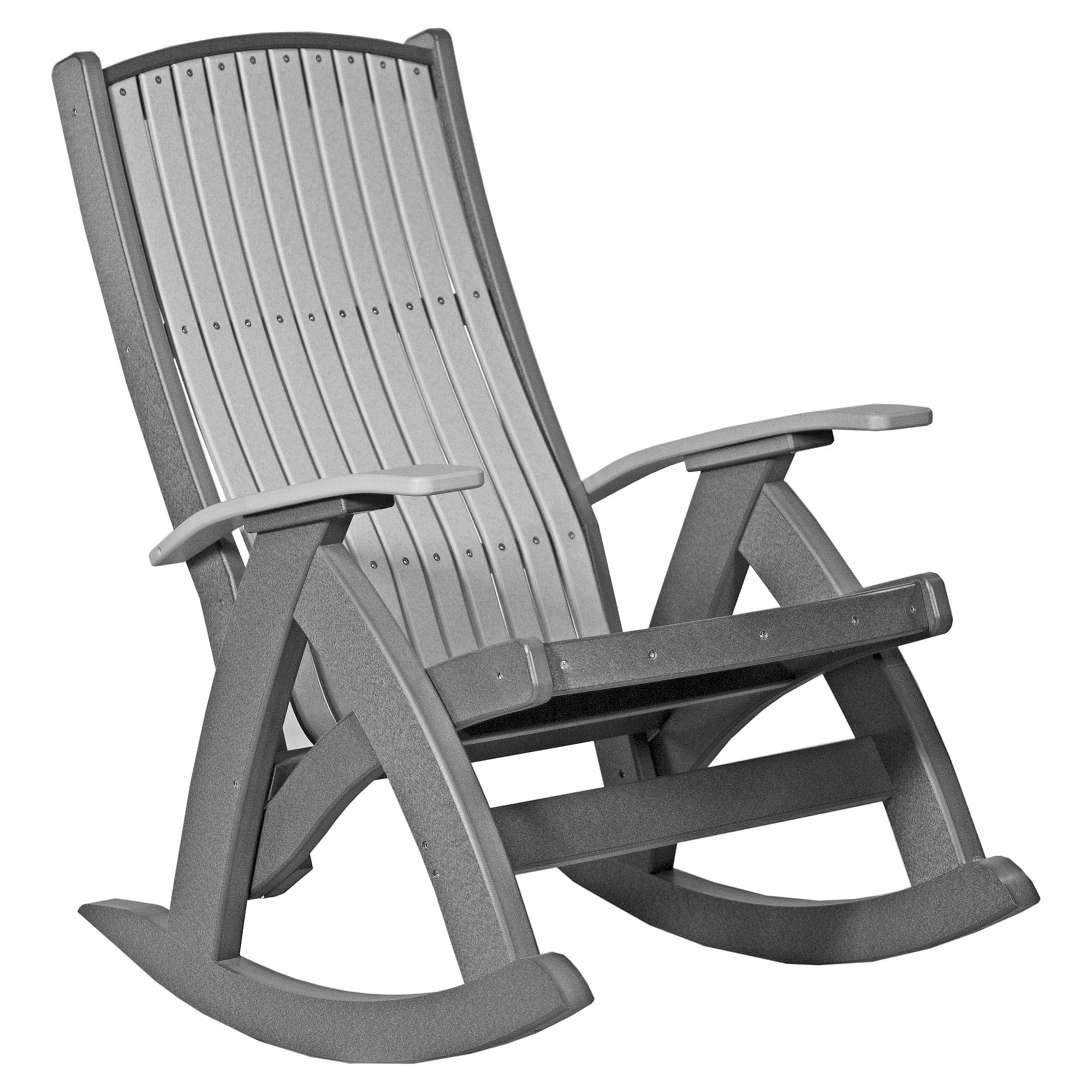 LuxCraft Poly Lumber Comfort Outdoor Rocking Chair