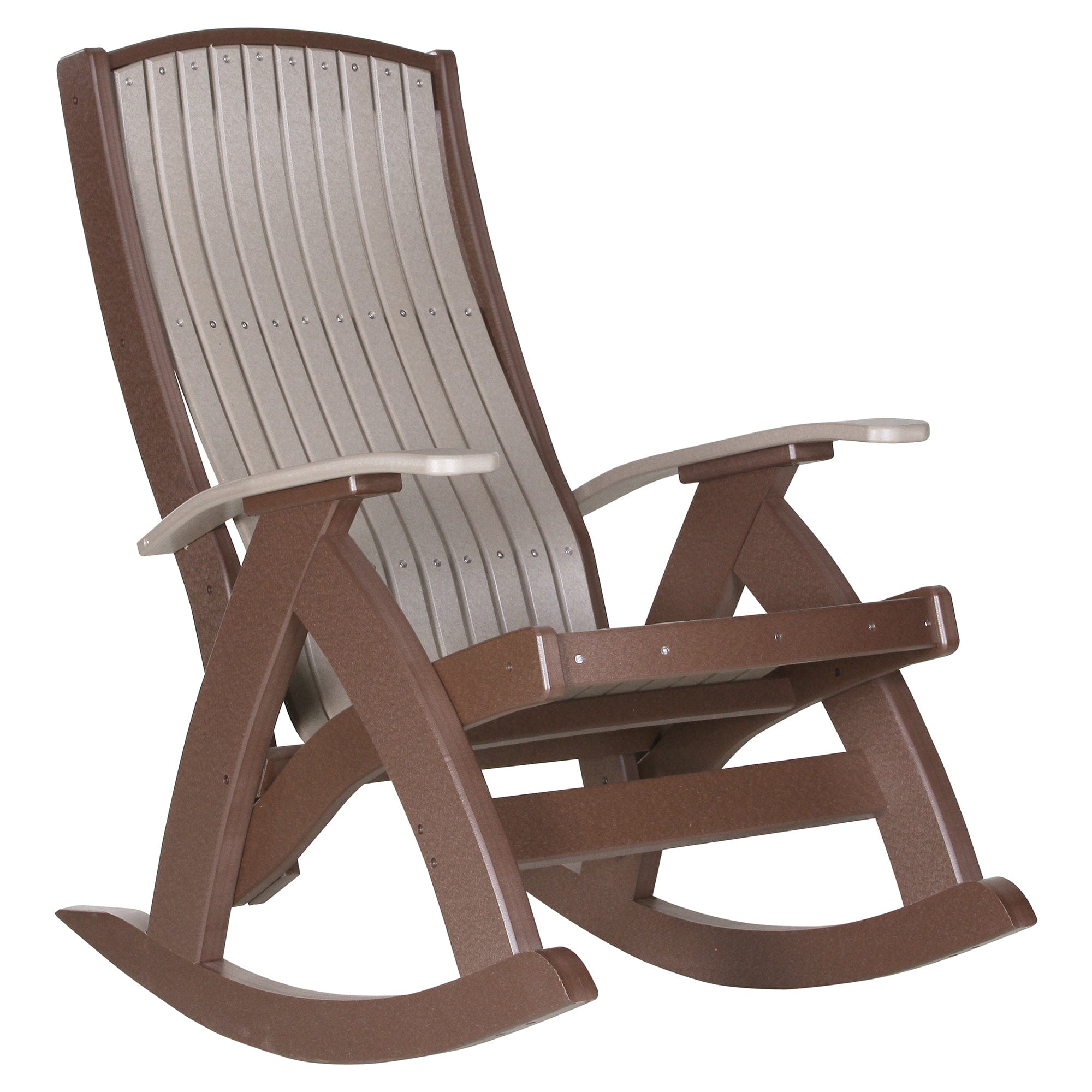 LuxCraft Poly Lumber Comfort Outdoor Rocking Chair