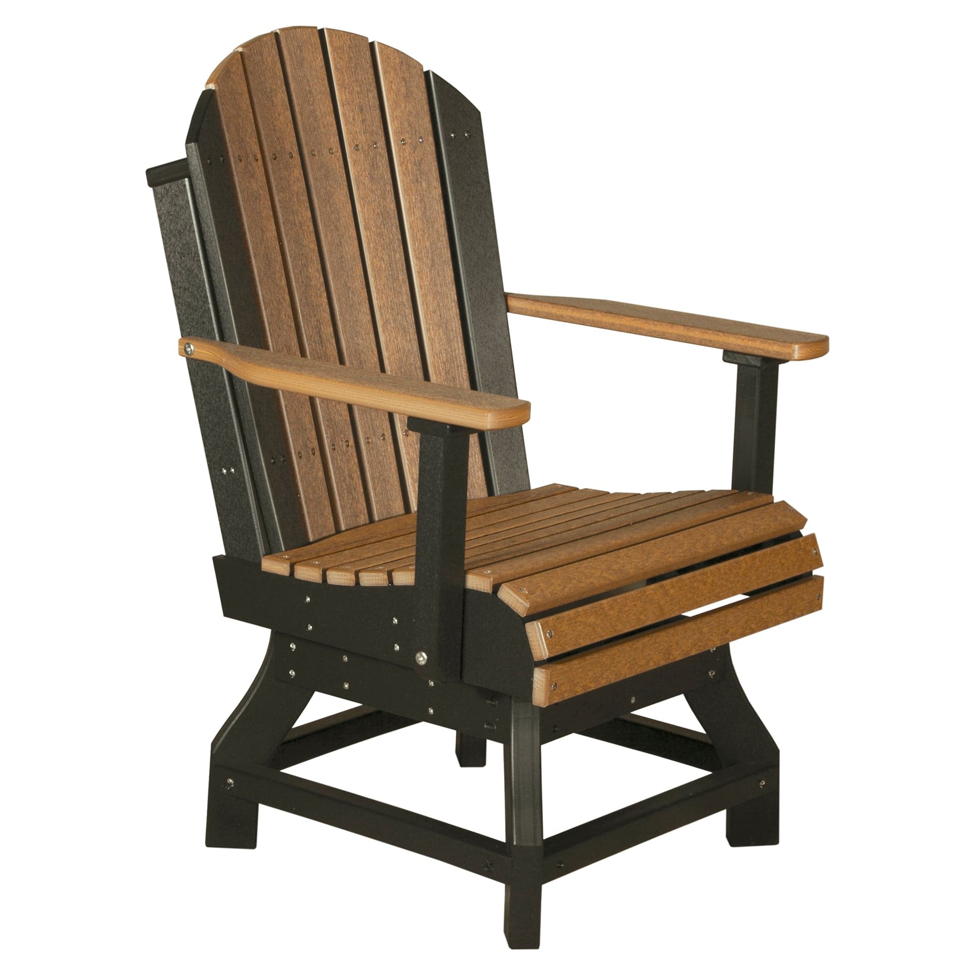 Luxcraft Poly Composite Adirondack Swivel Dining Chair