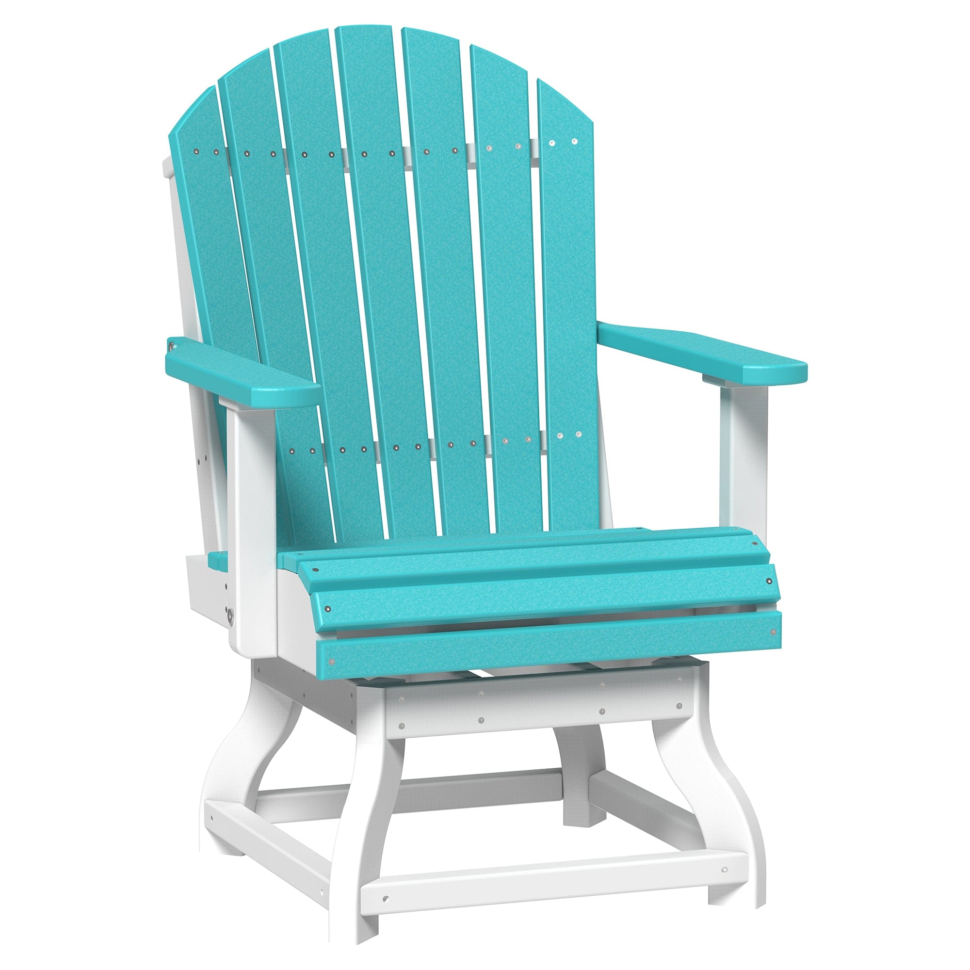 Luxcraft Poly Composite Adirondack Swivel Dining Chair