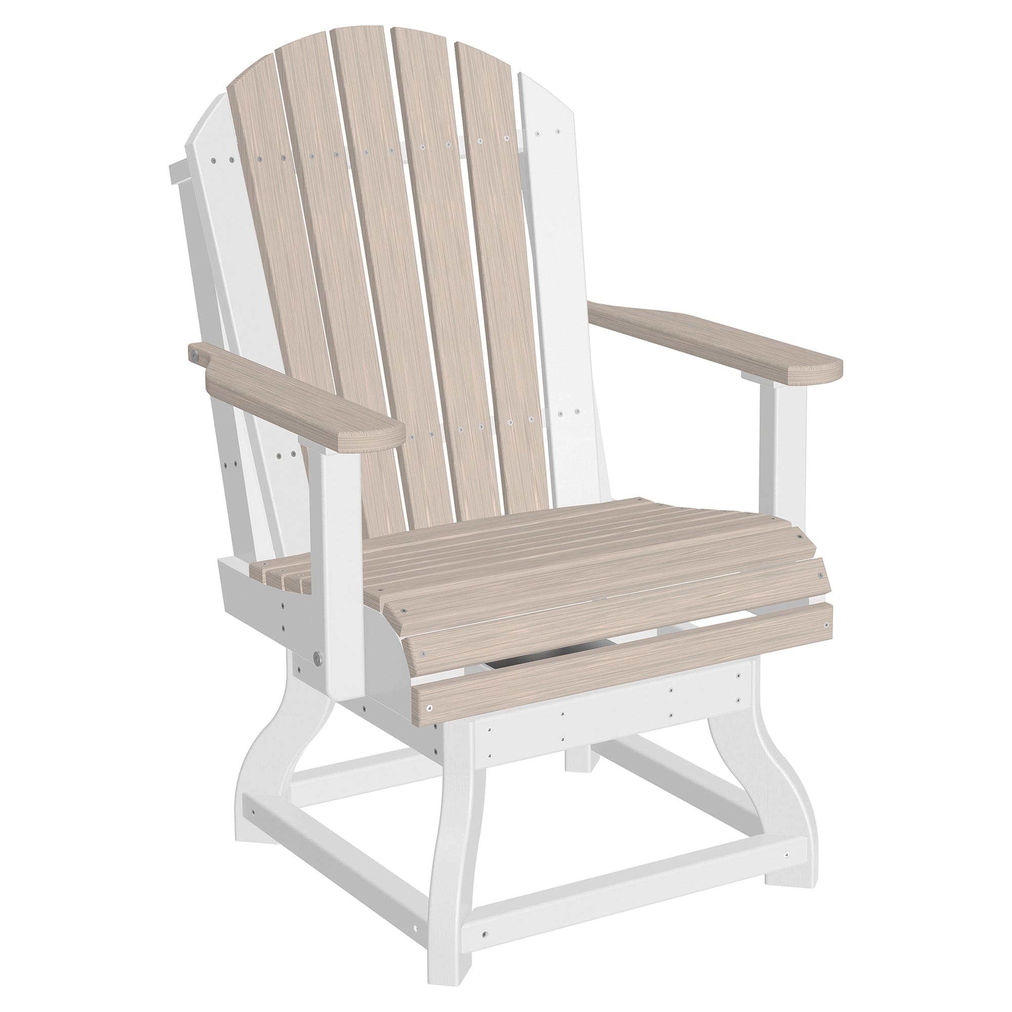 Luxcraft Poly Composite Adirondack Swivel Dining Chair