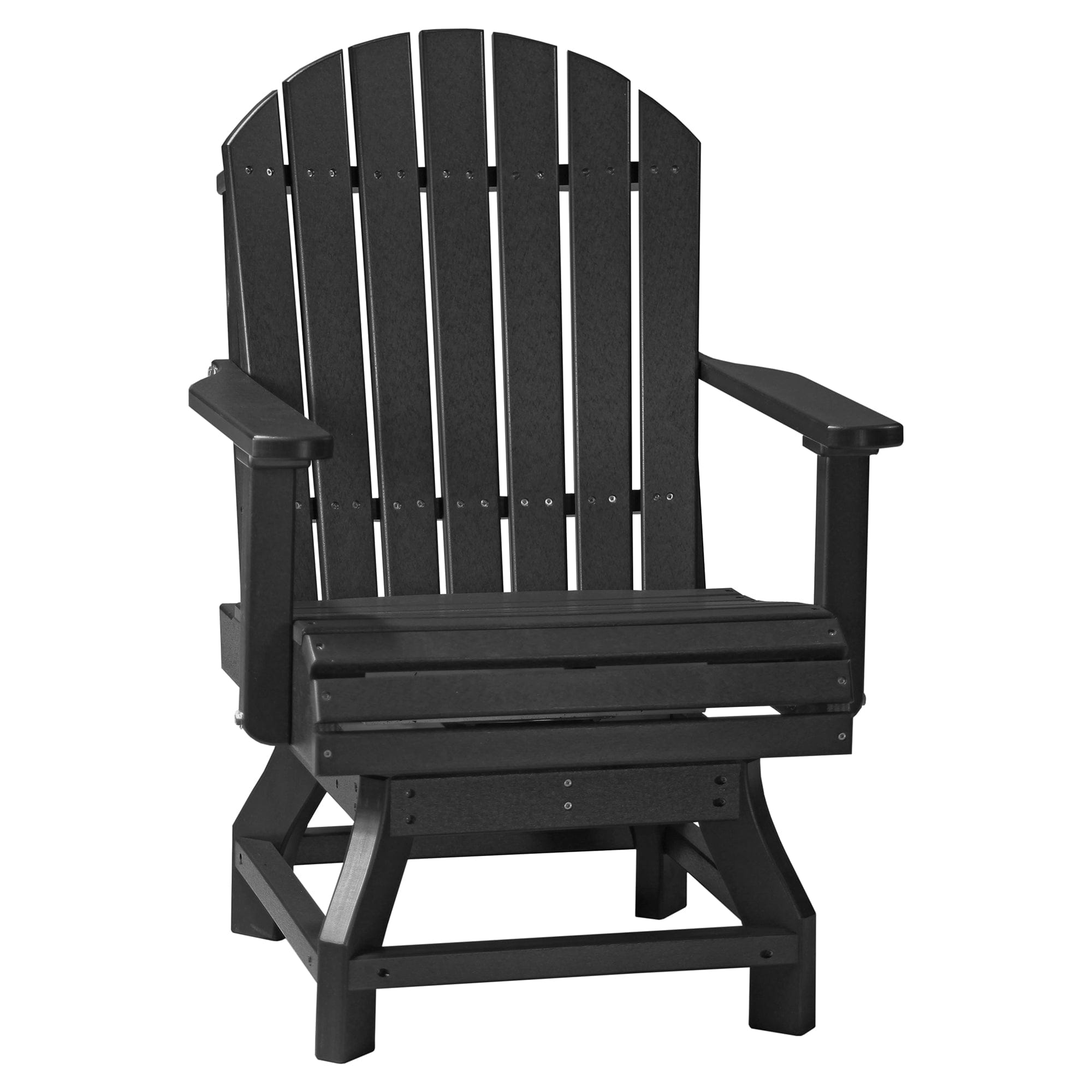 Luxcraft Poly Composite Adirondack Swivel Dining Chair