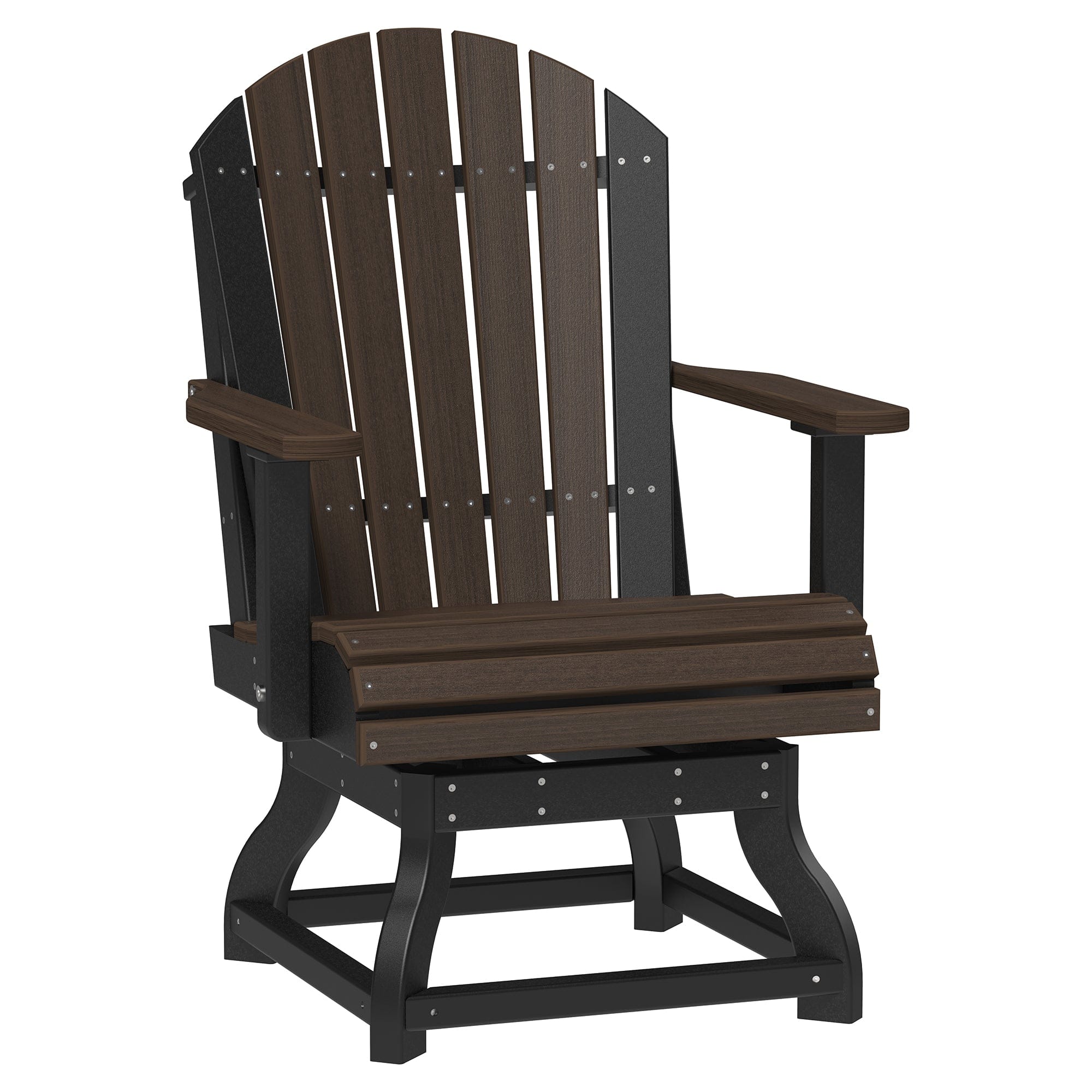 Luxcraft Poly Composite Adirondack Swivel Dining Chair