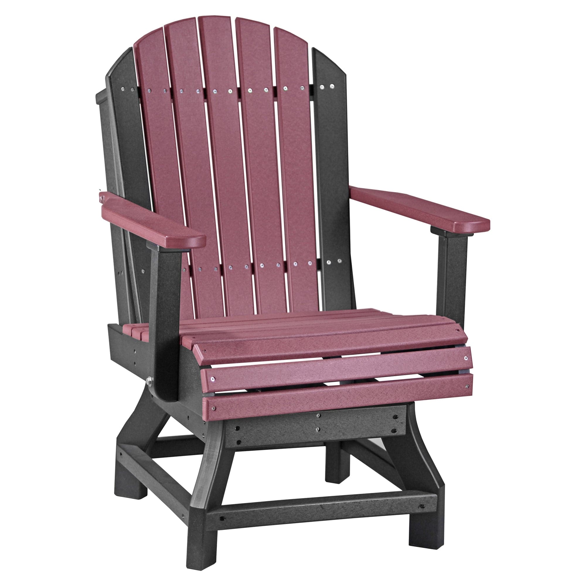 Luxcraft Poly Composite Adirondack Swivel Dining Chair