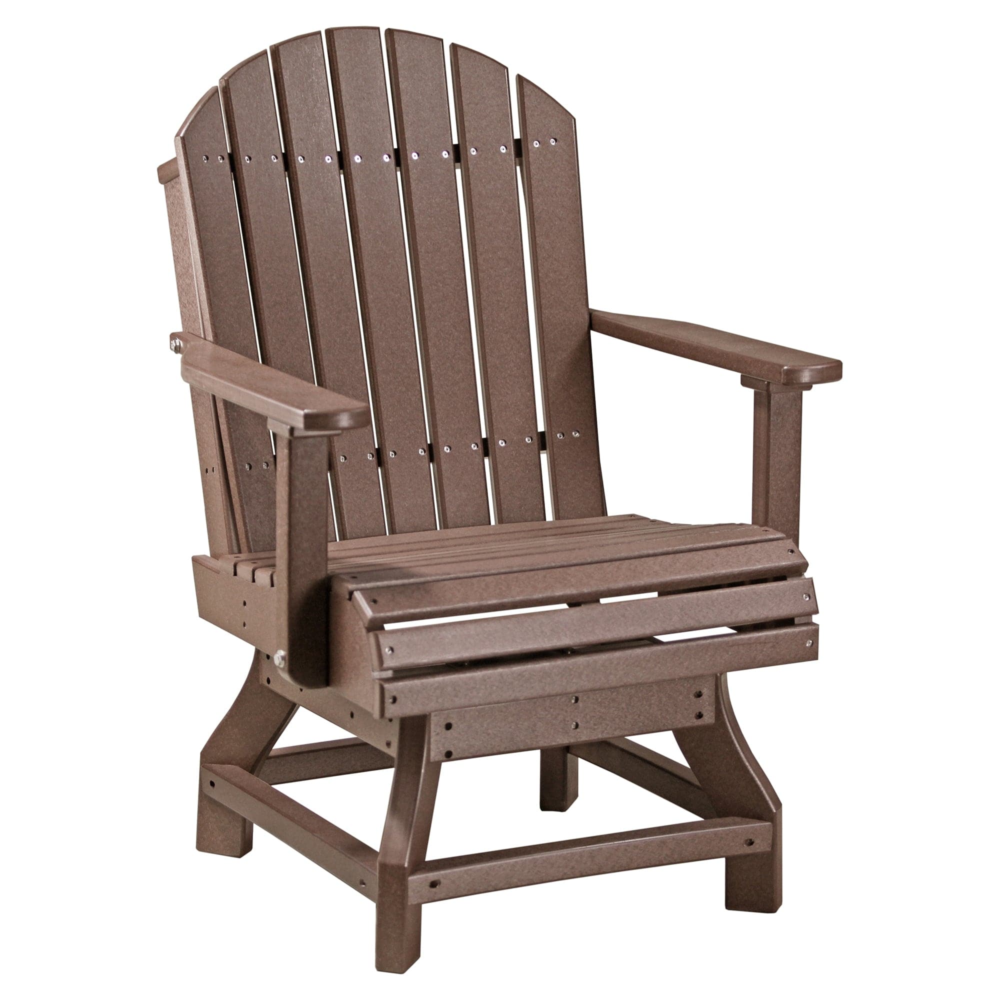 Luxcraft Poly Composite Adirondack Swivel Dining Chair