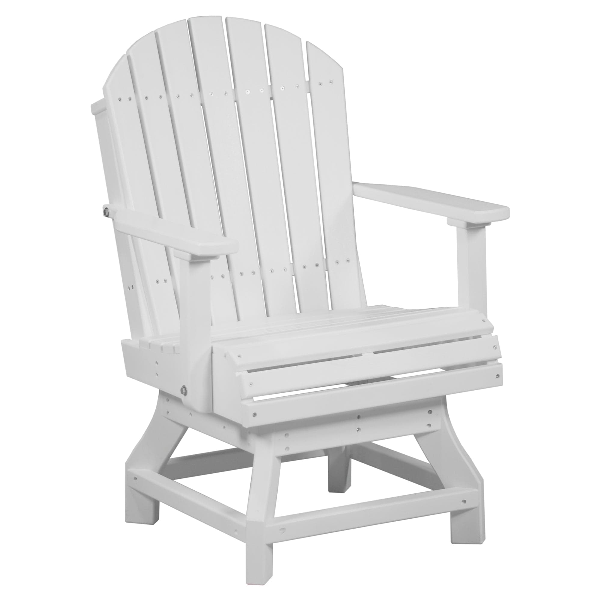 Luxcraft Poly Composite Adirondack Swivel Dining Chair
