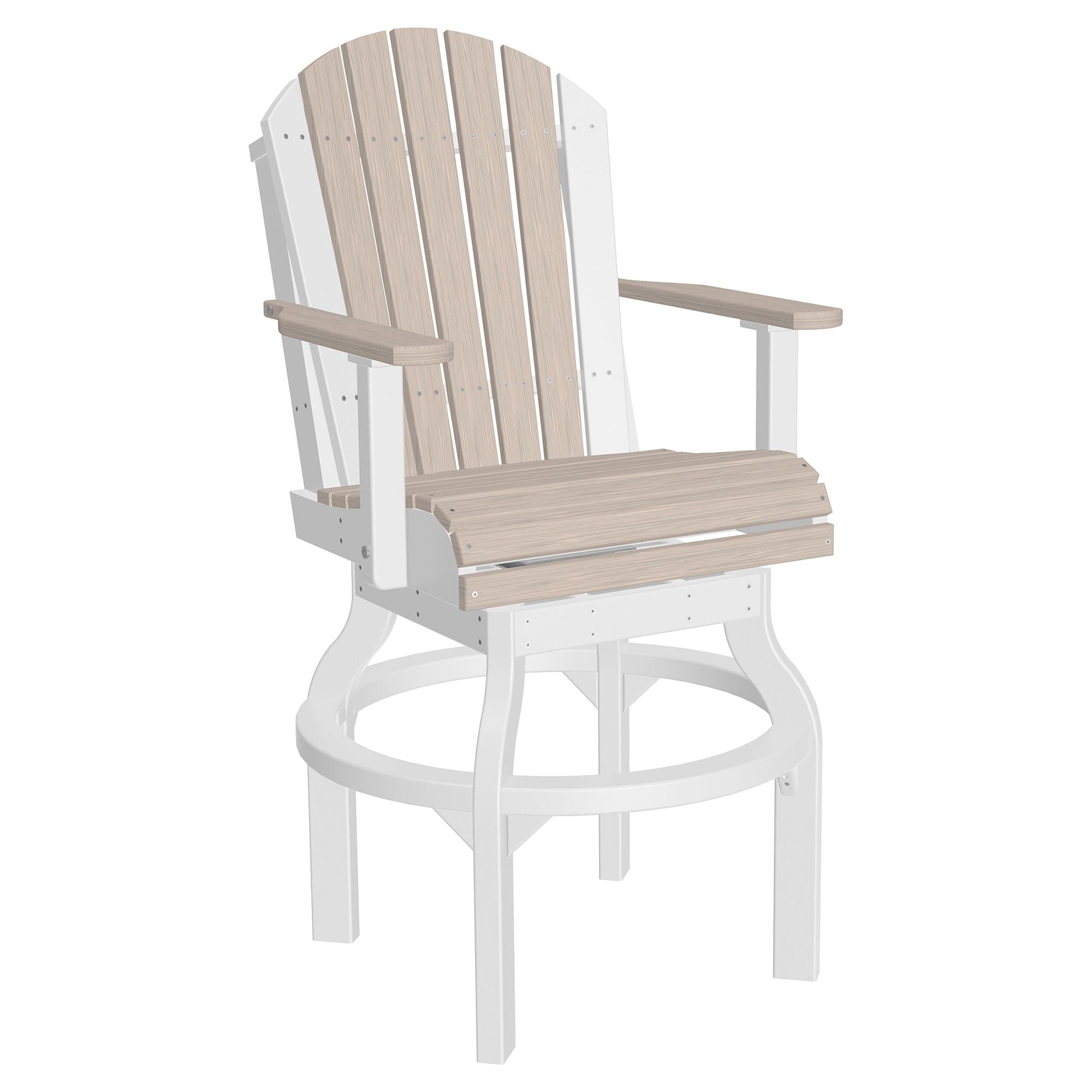 Luxcraft Poly Composite Adirondack Swivel Bar Chair