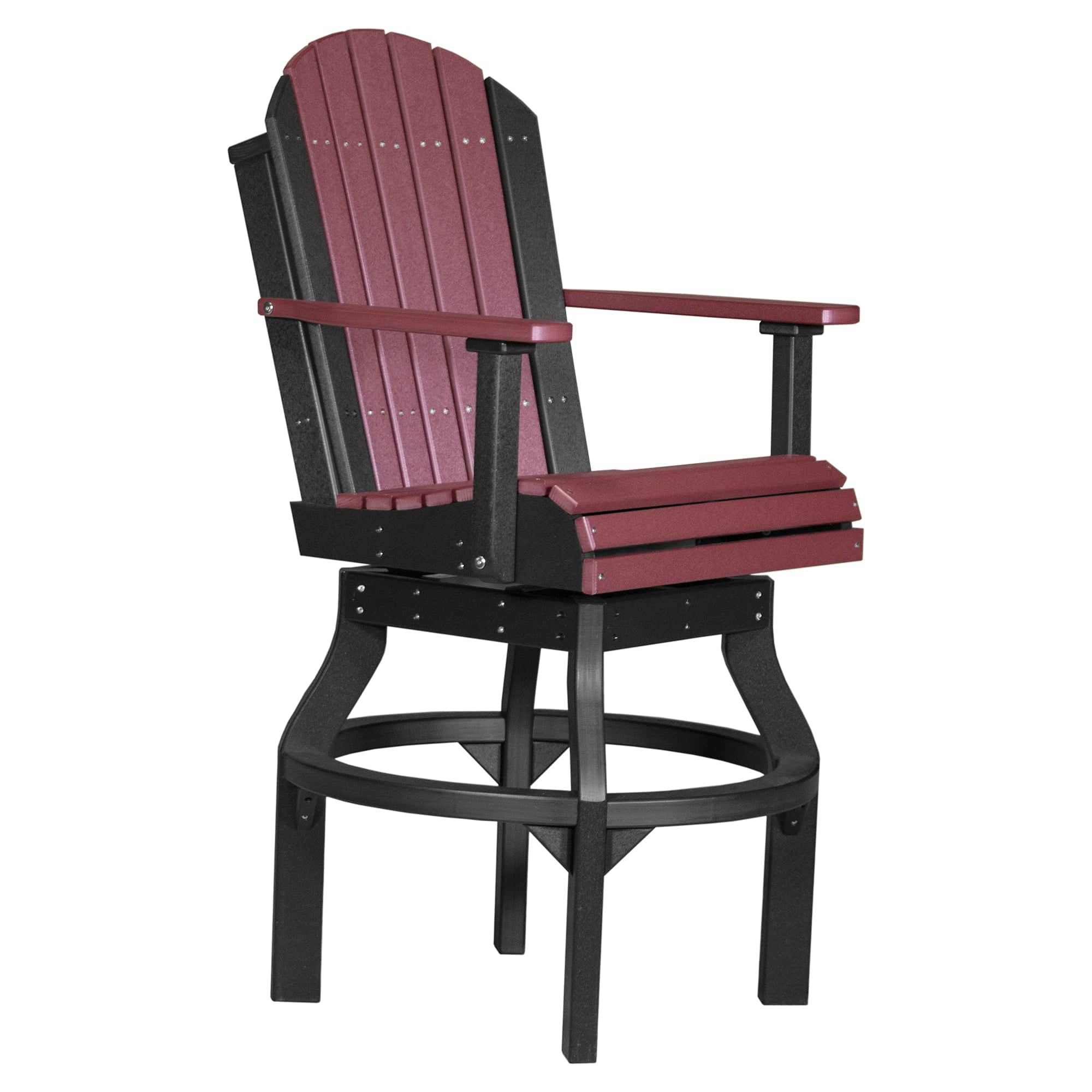 Luxcraft Poly Composite Adirondack Swivel Bar Chair