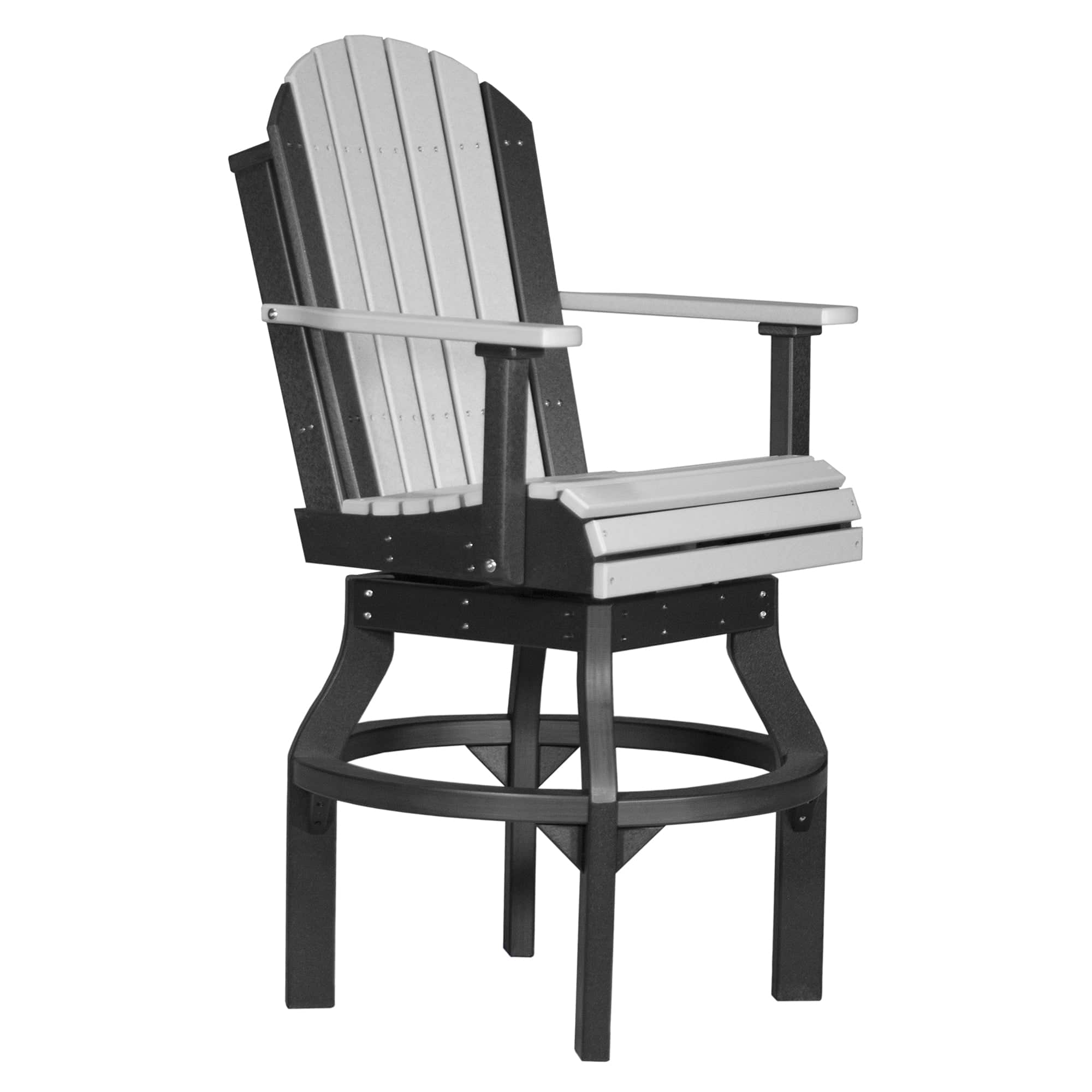 Luxcraft Poly Composite Adirondack Swivel Bar Chair