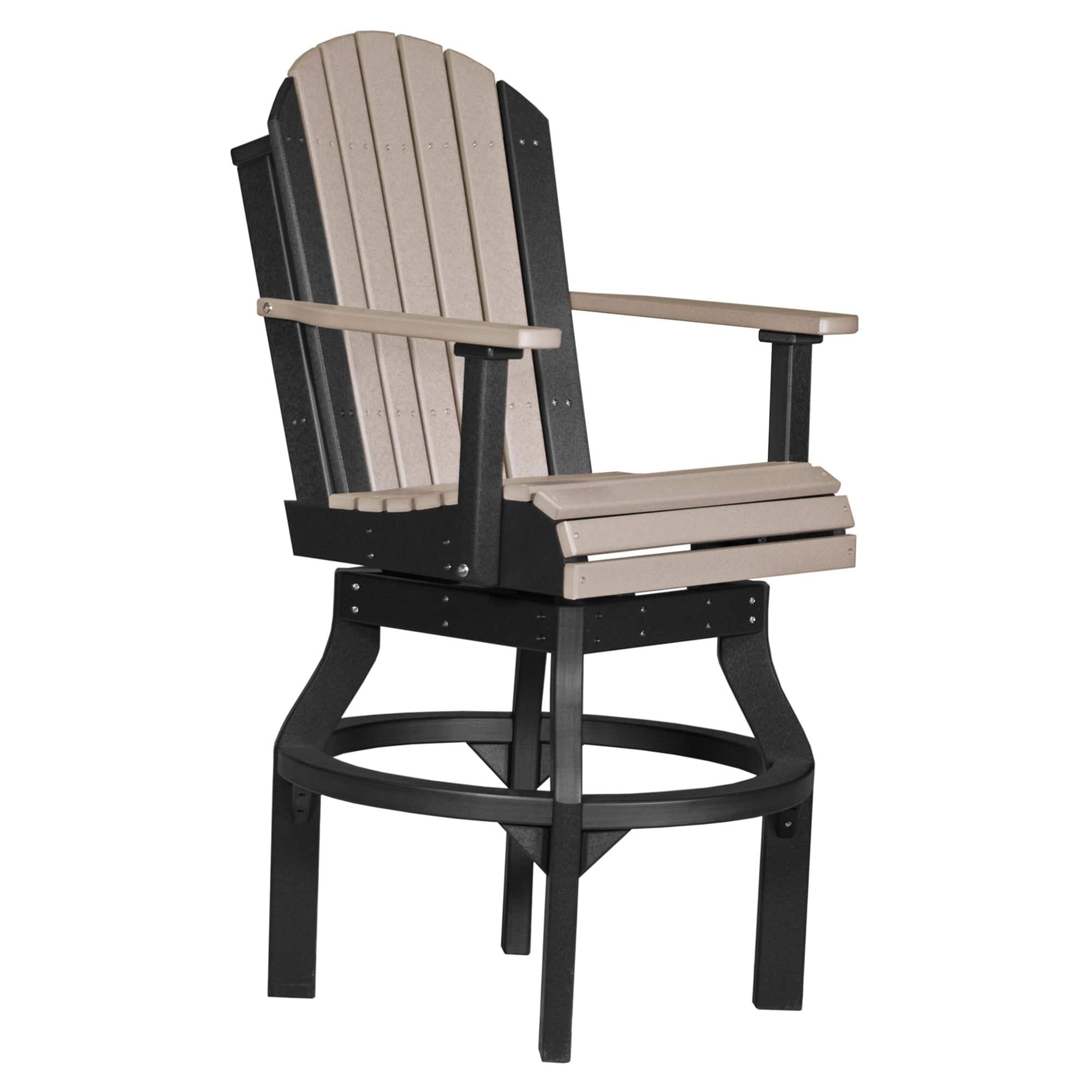 Luxcraft Poly Composite Adirondack Swivel Bar Chair