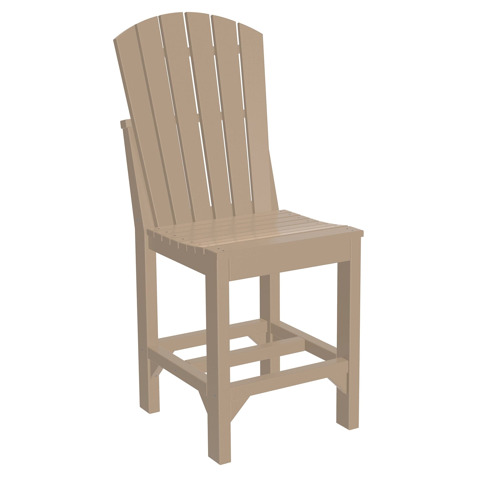 Luxcraft Poly Composite Adirondack Side Counter Chair