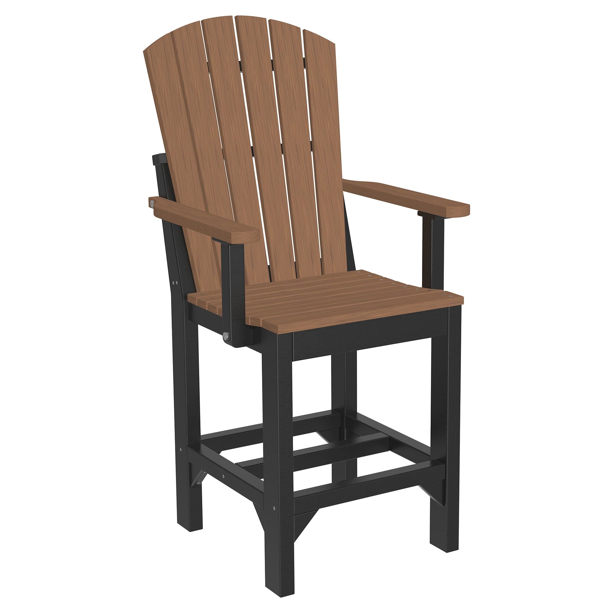 Luxcraft Poly Composite Adirondack Counter Arm Chair