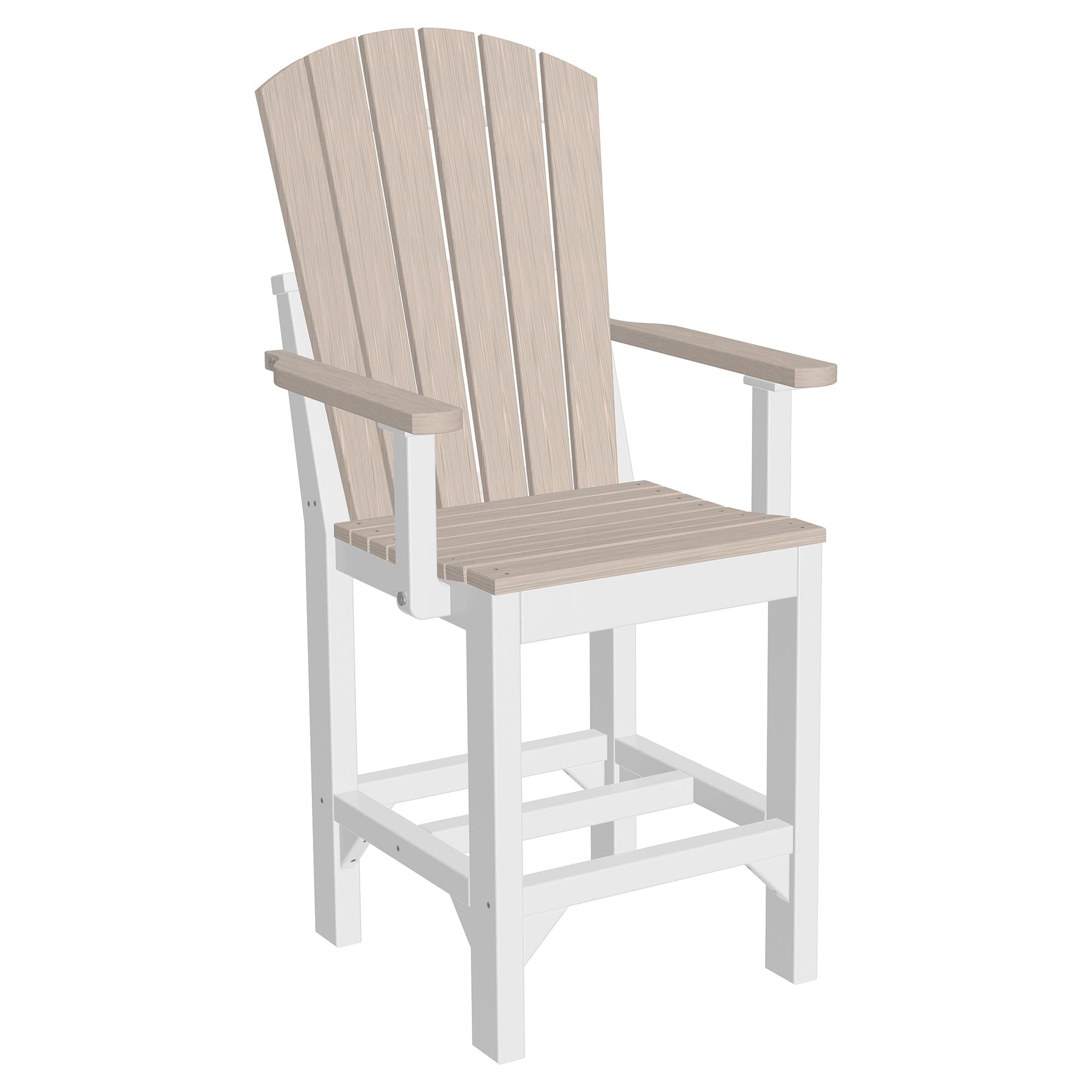 Luxcraft Poly Composite Adirondack Counter Arm Chair