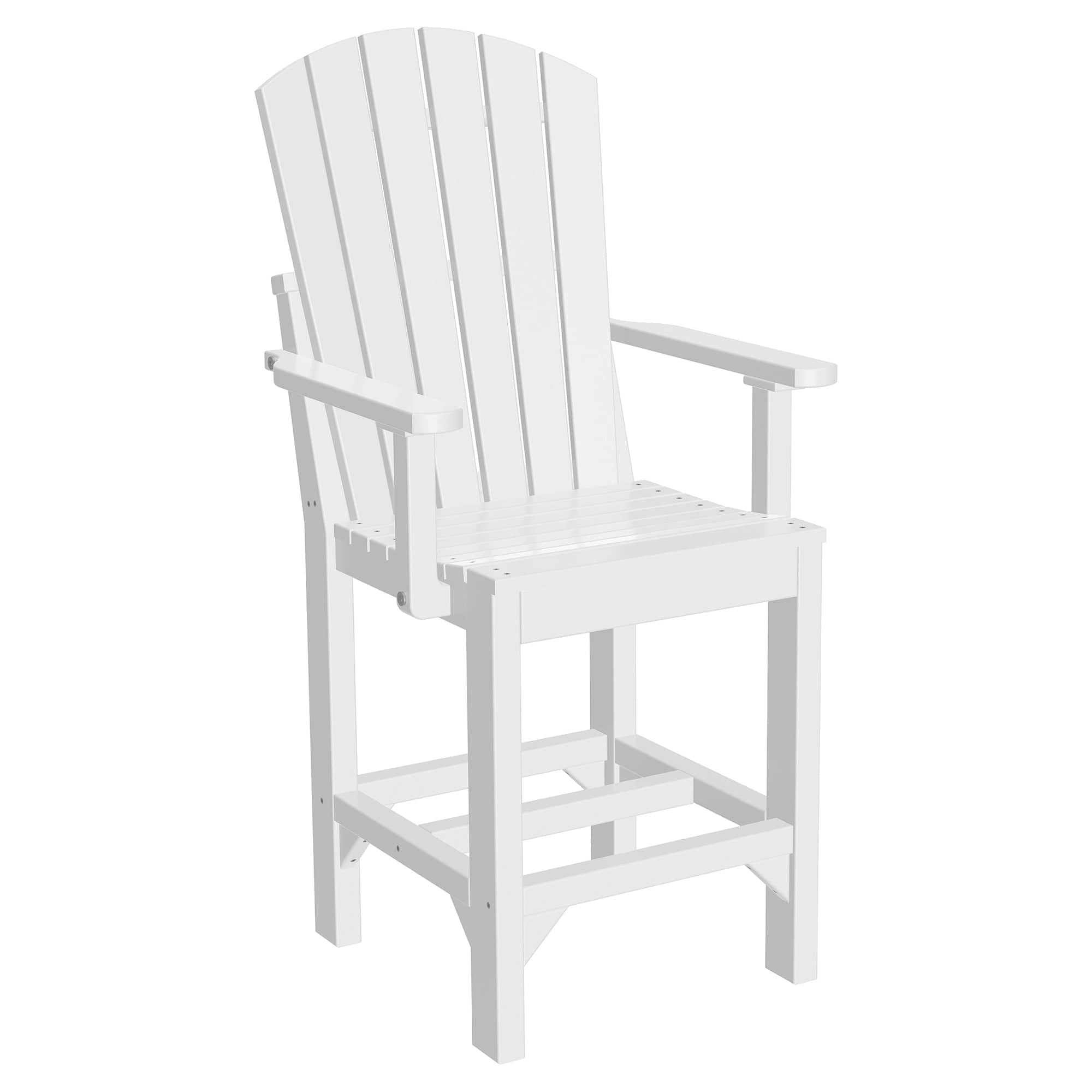 Luxcraft Poly Composite Adirondack Counter Arm Chair