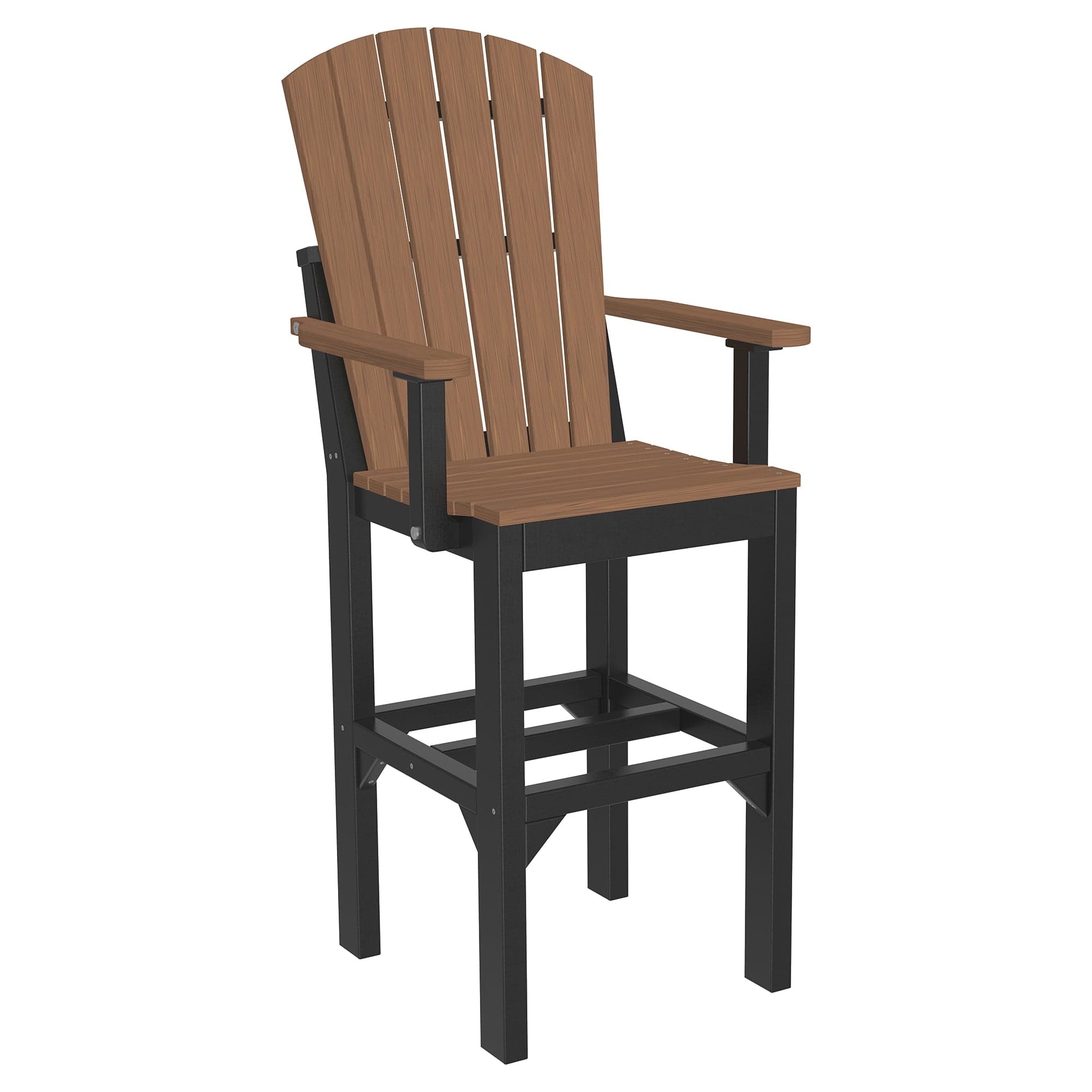 Luxcraft Poly Composite Adirondack Bar Arm Chair