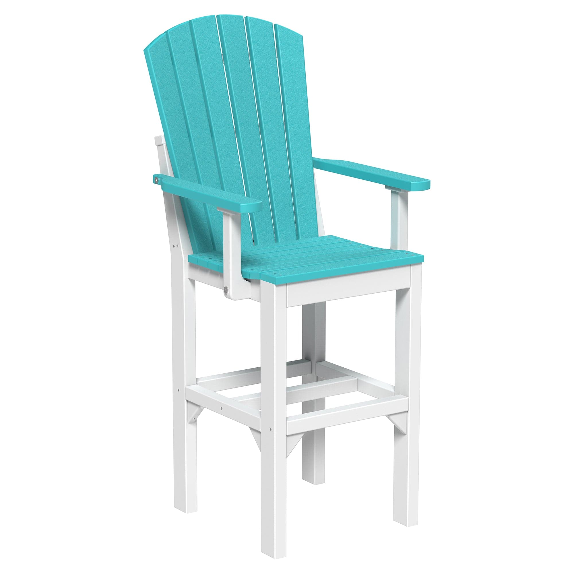 Luxcraft Poly Composite Adirondack Bar Arm Chair
