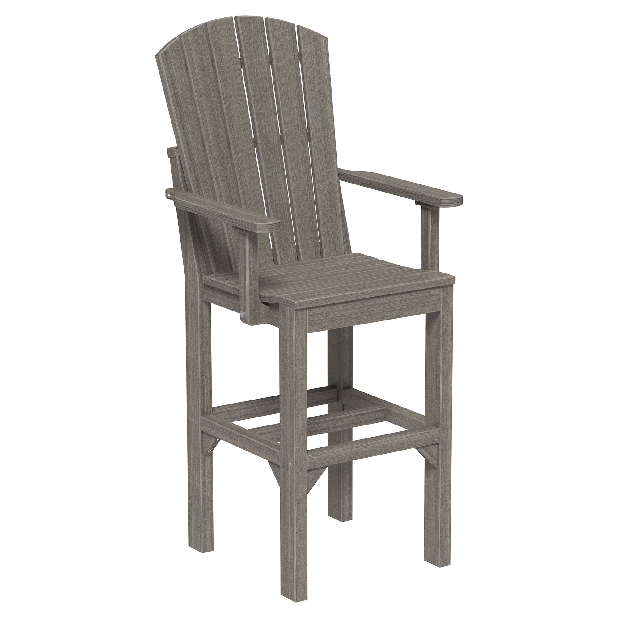 Luxcraft Poly Composite Adirondack Bar Arm Chair