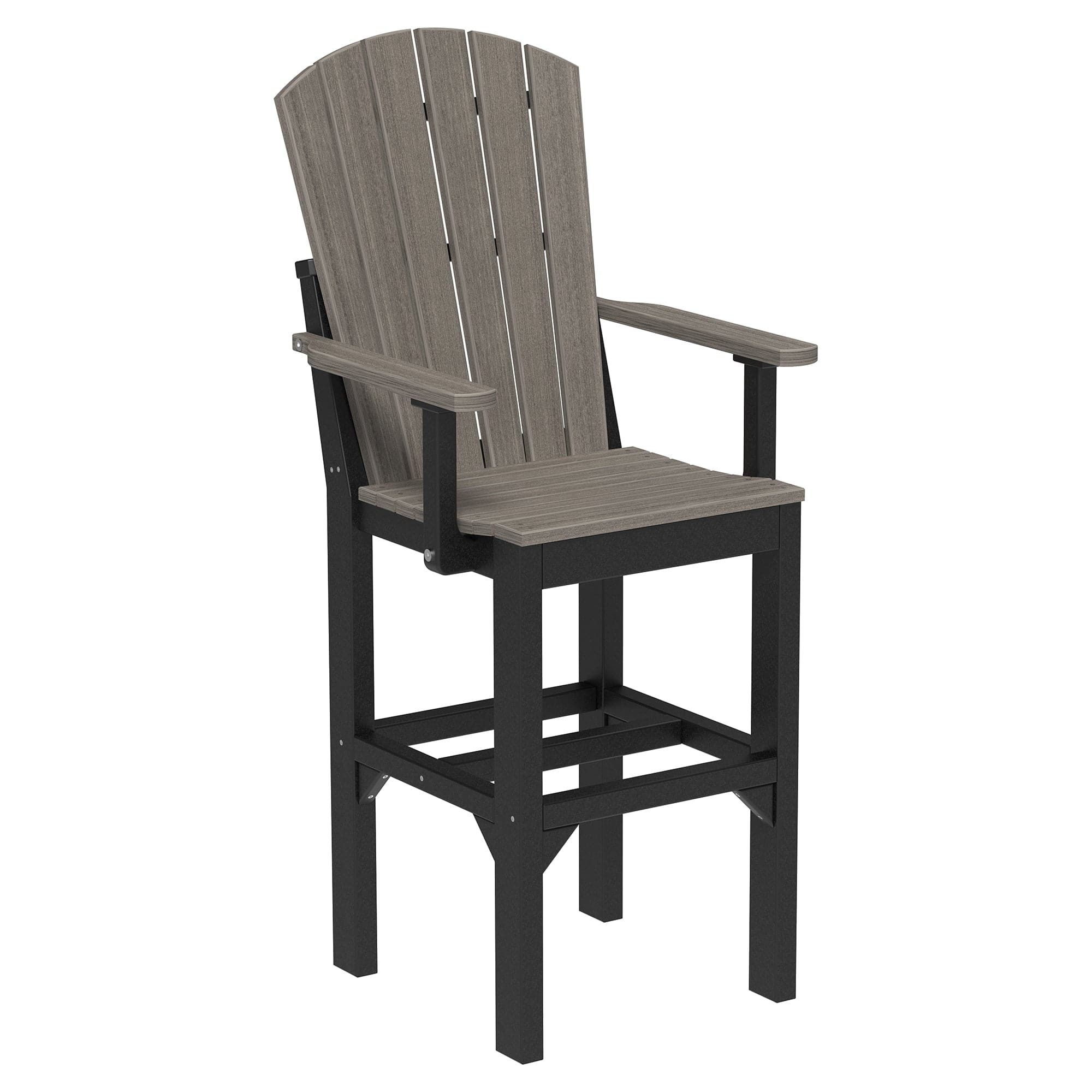 Luxcraft Poly Composite Adirondack Bar Arm Chair