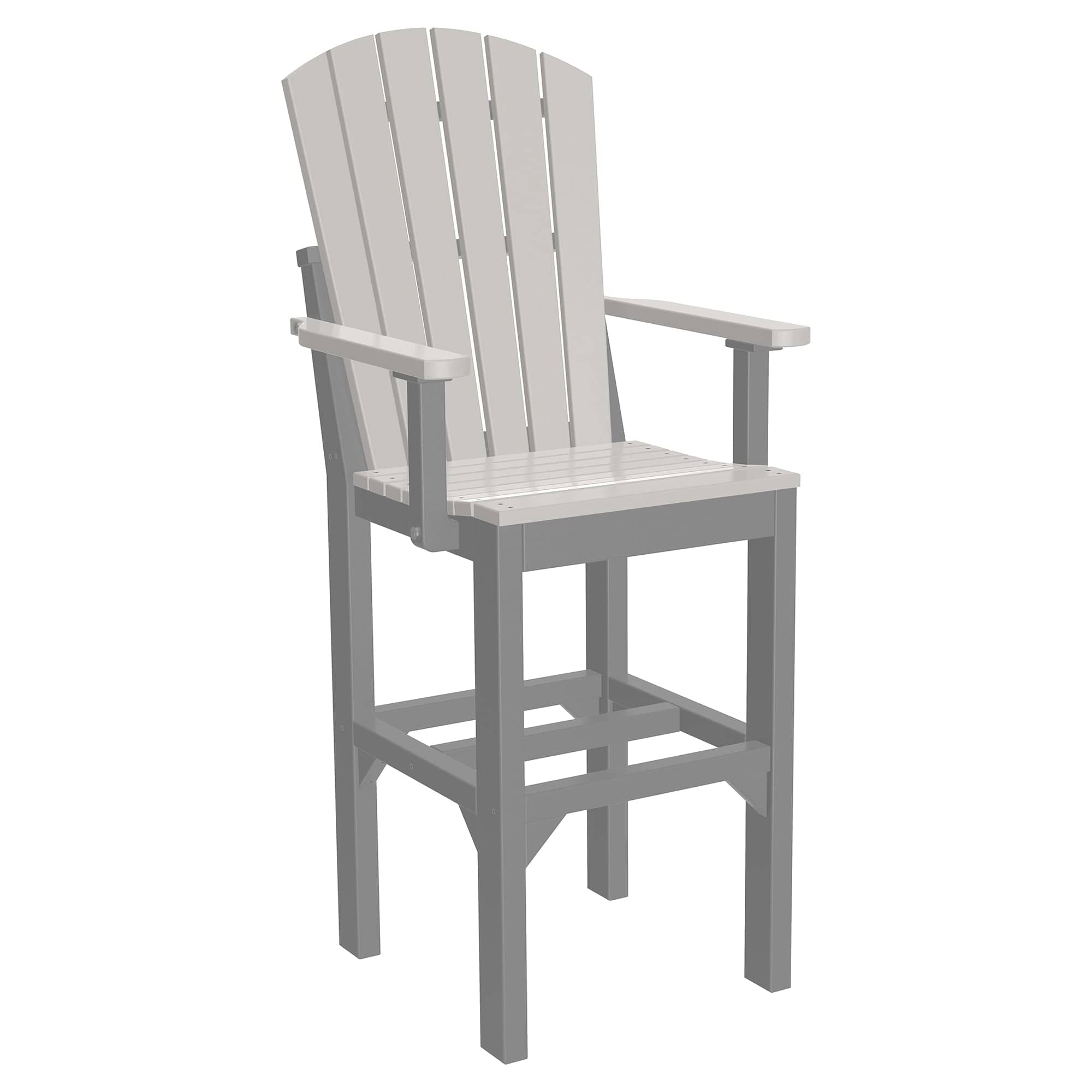 Luxcraft Poly Composite Adirondack Bar Arm Chair