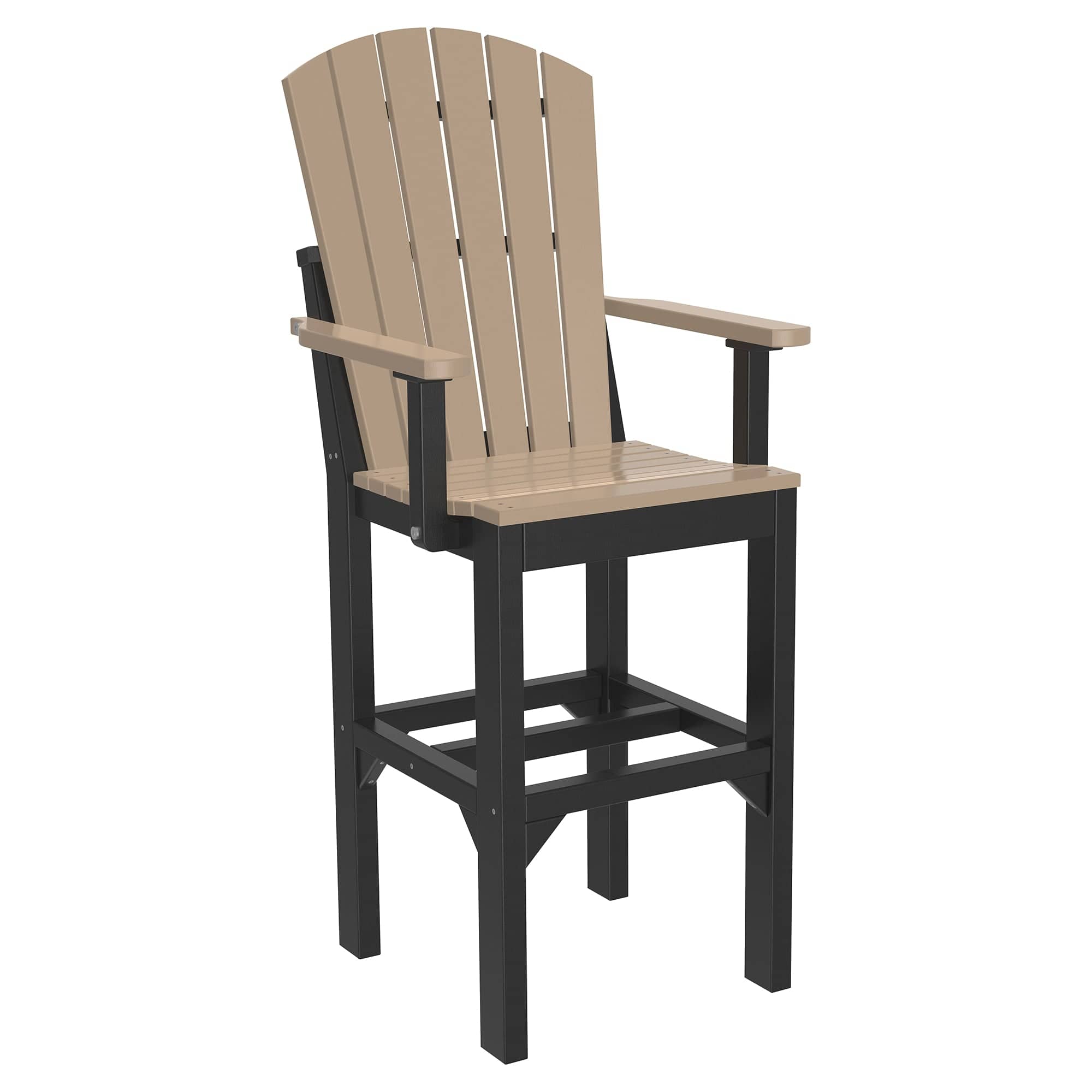 Luxcraft Poly Composite Adirondack Bar Arm Chair