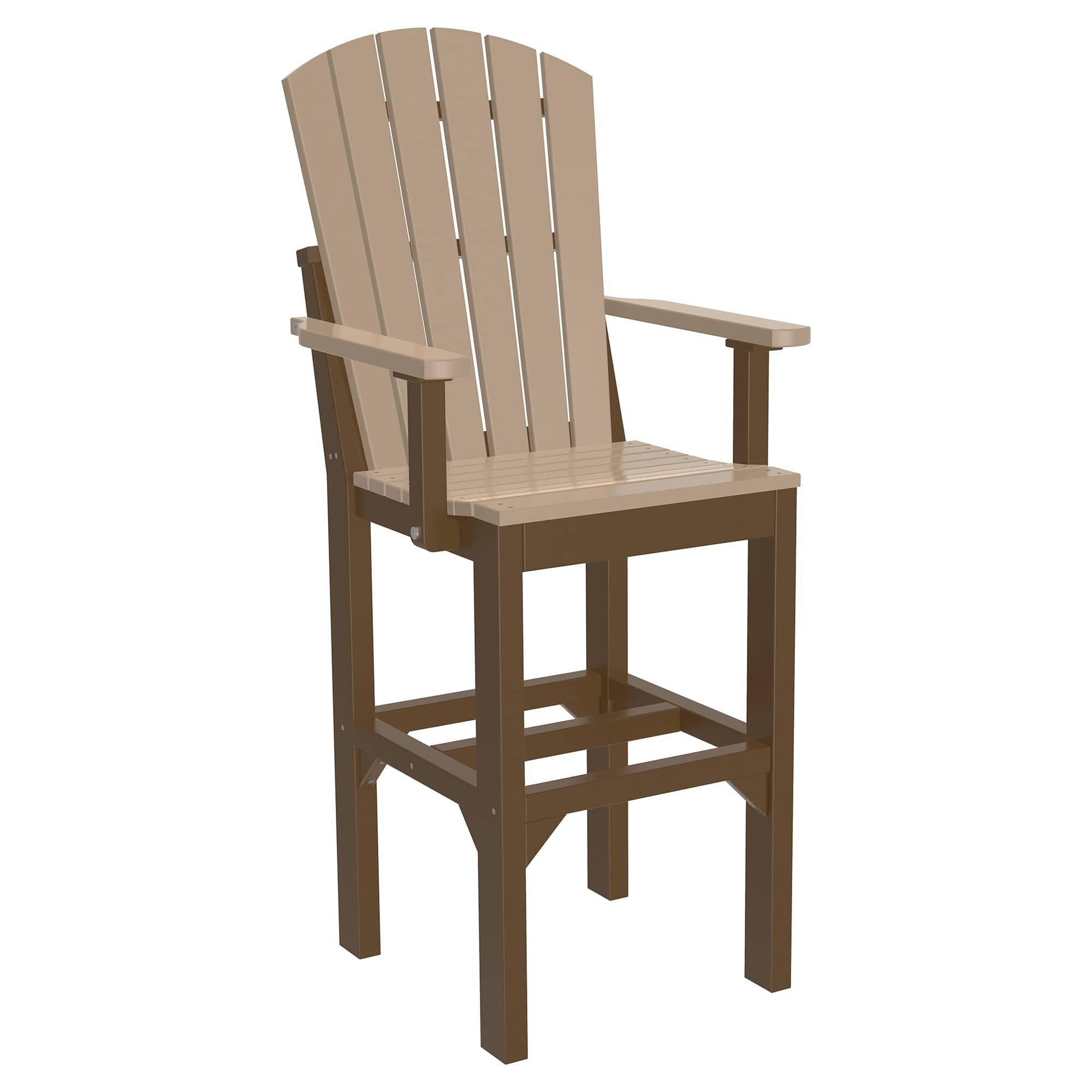 Luxcraft Poly Composite Adirondack Bar Arm Chair