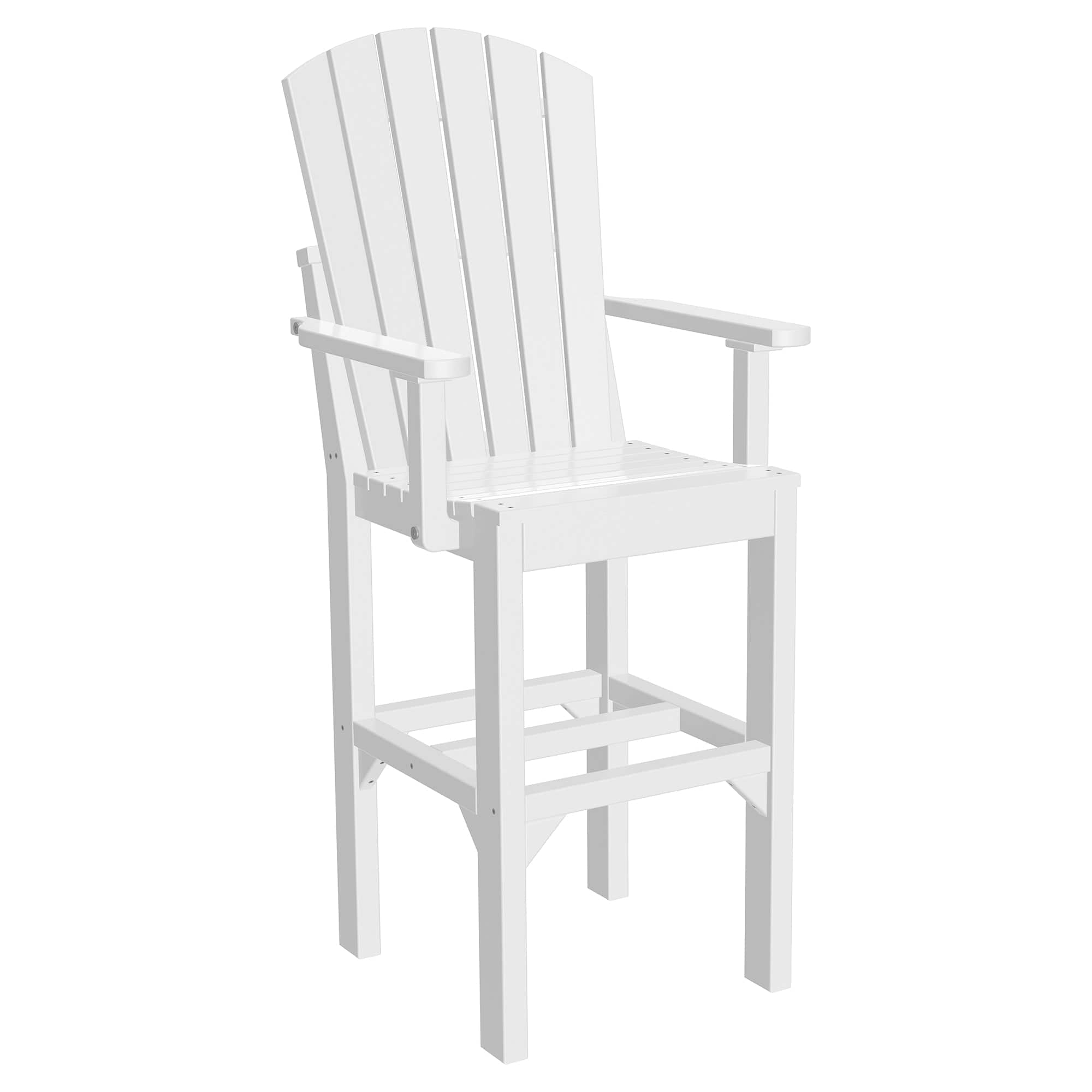 Luxcraft Poly Composite Adirondack Bar Arm Chair