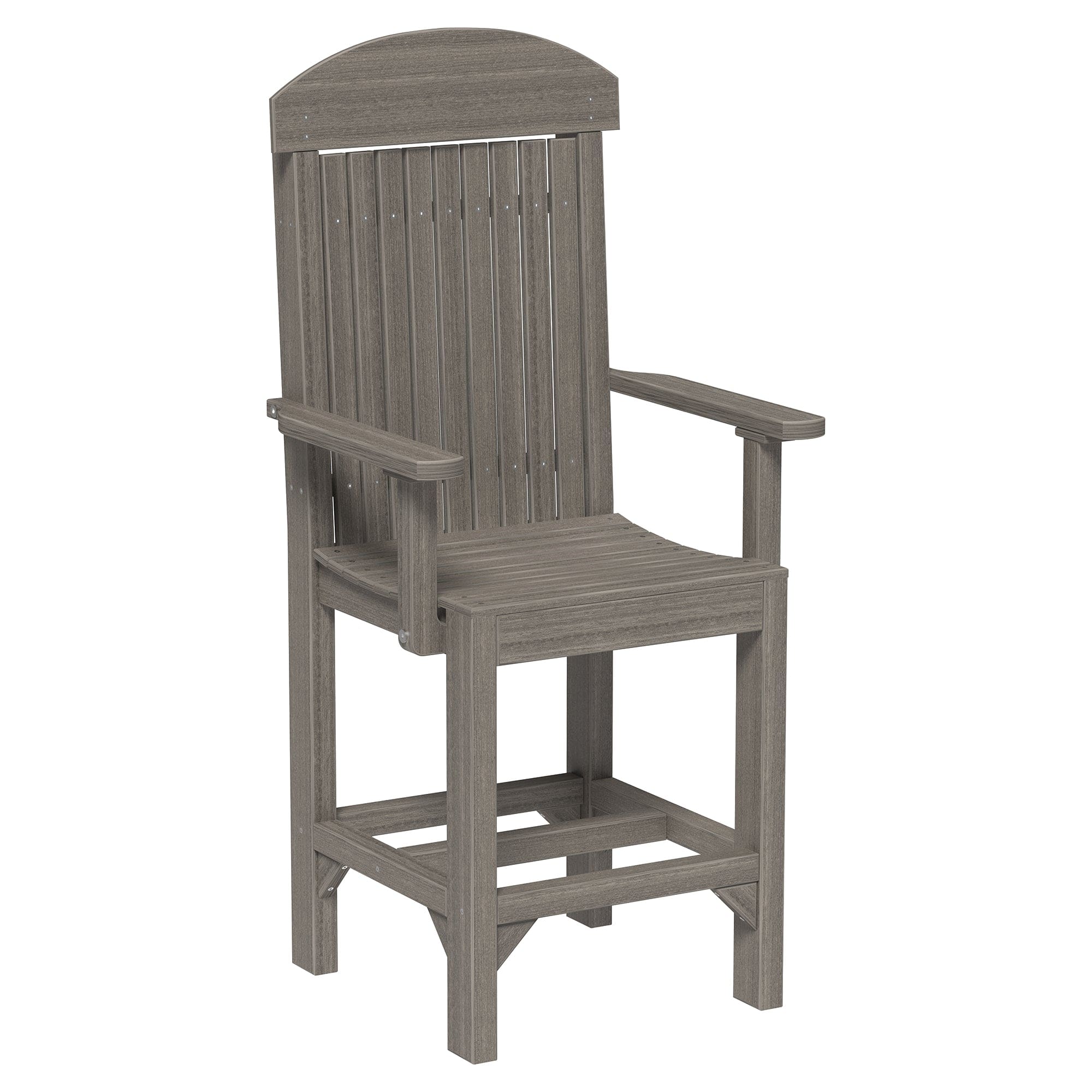 Luxcraft Classic Counter Height Poly Arm Chair