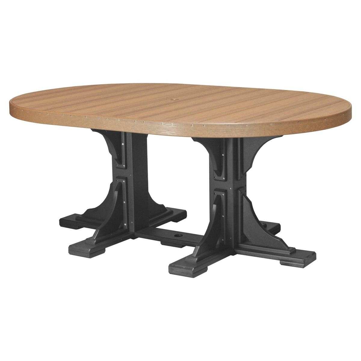 Luxcraft Poly Composite Oval Dining Table & Bench Set