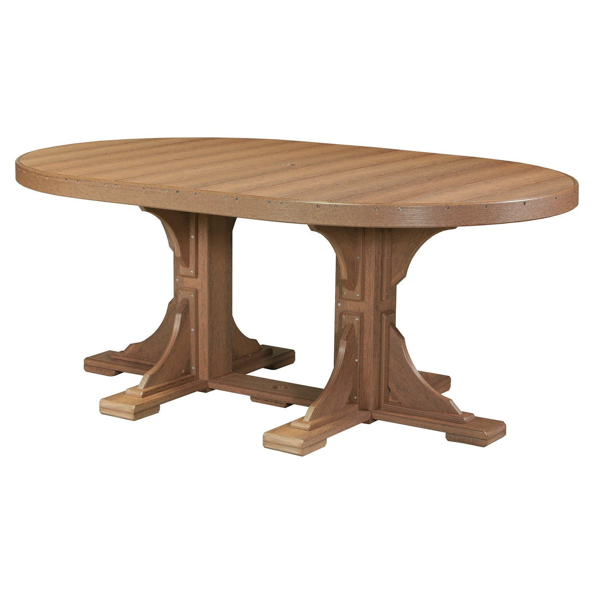Luxcraft Poly Composite Oval Dining Table & Bench Set