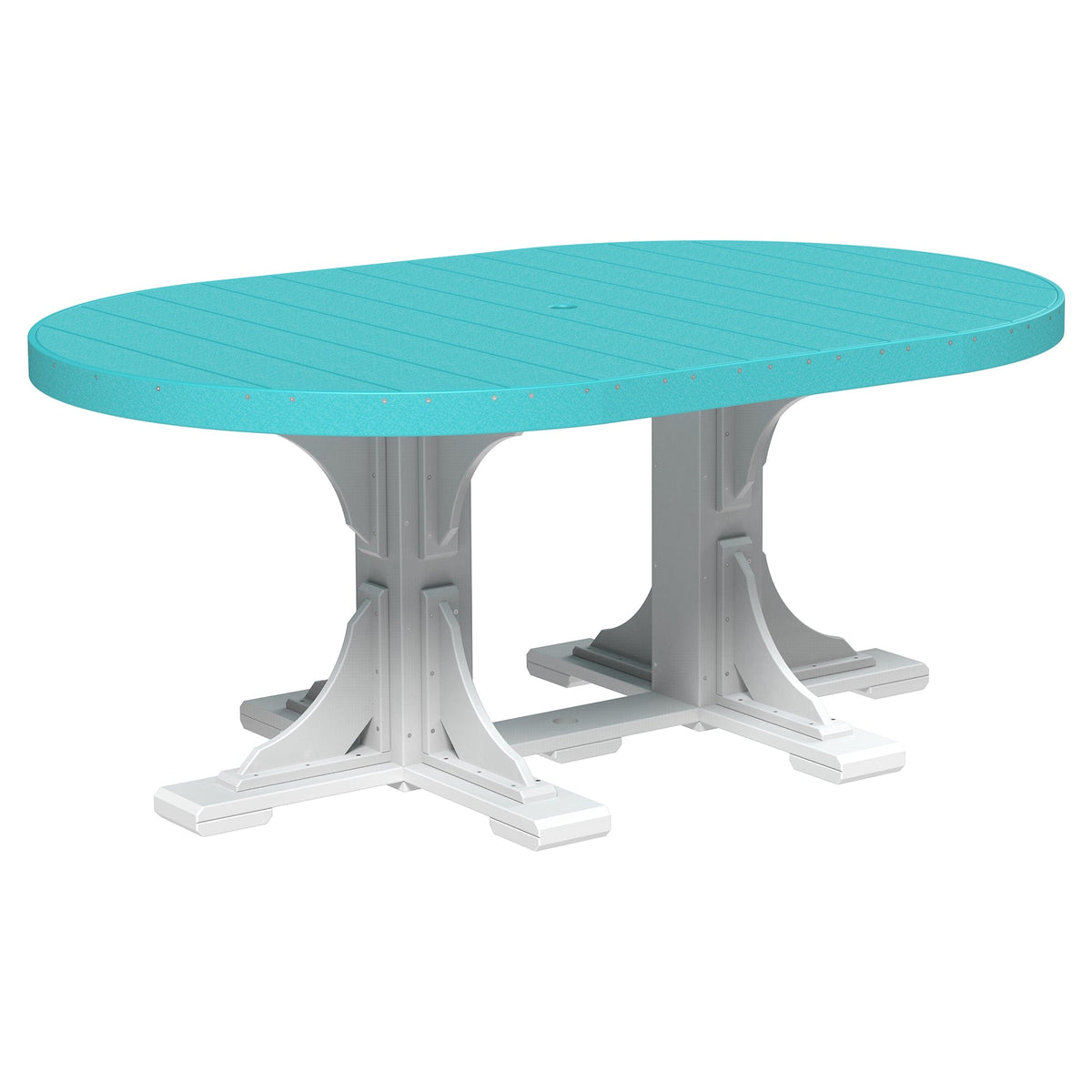 Luxcraft Poly Composite Oval Dining Table & Bench Set