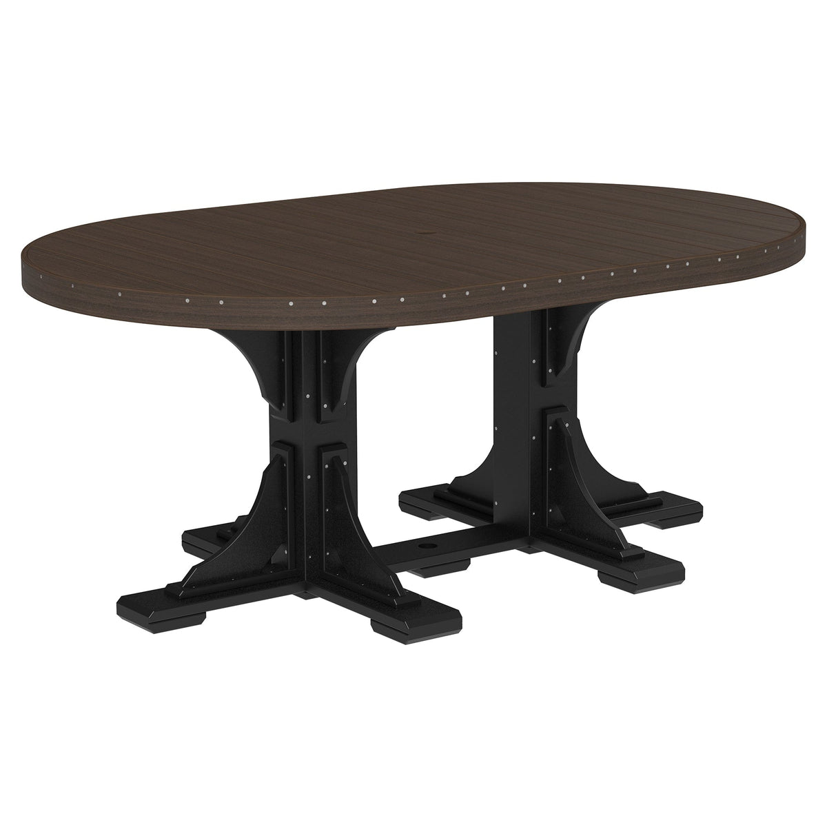 Luxcraft Poly Composite Oval Dining Table & Bench Set
