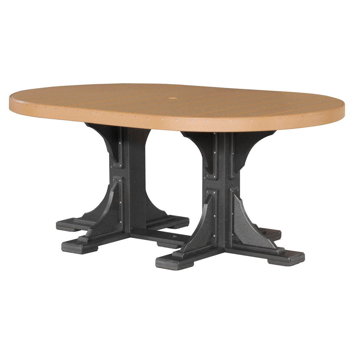 Luxcraft Poly Composite Oval Dining Table & Bench Set