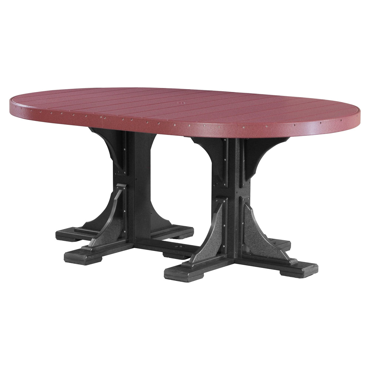 Luxcraft Poly Composite Oval Dining Table & Bench Set