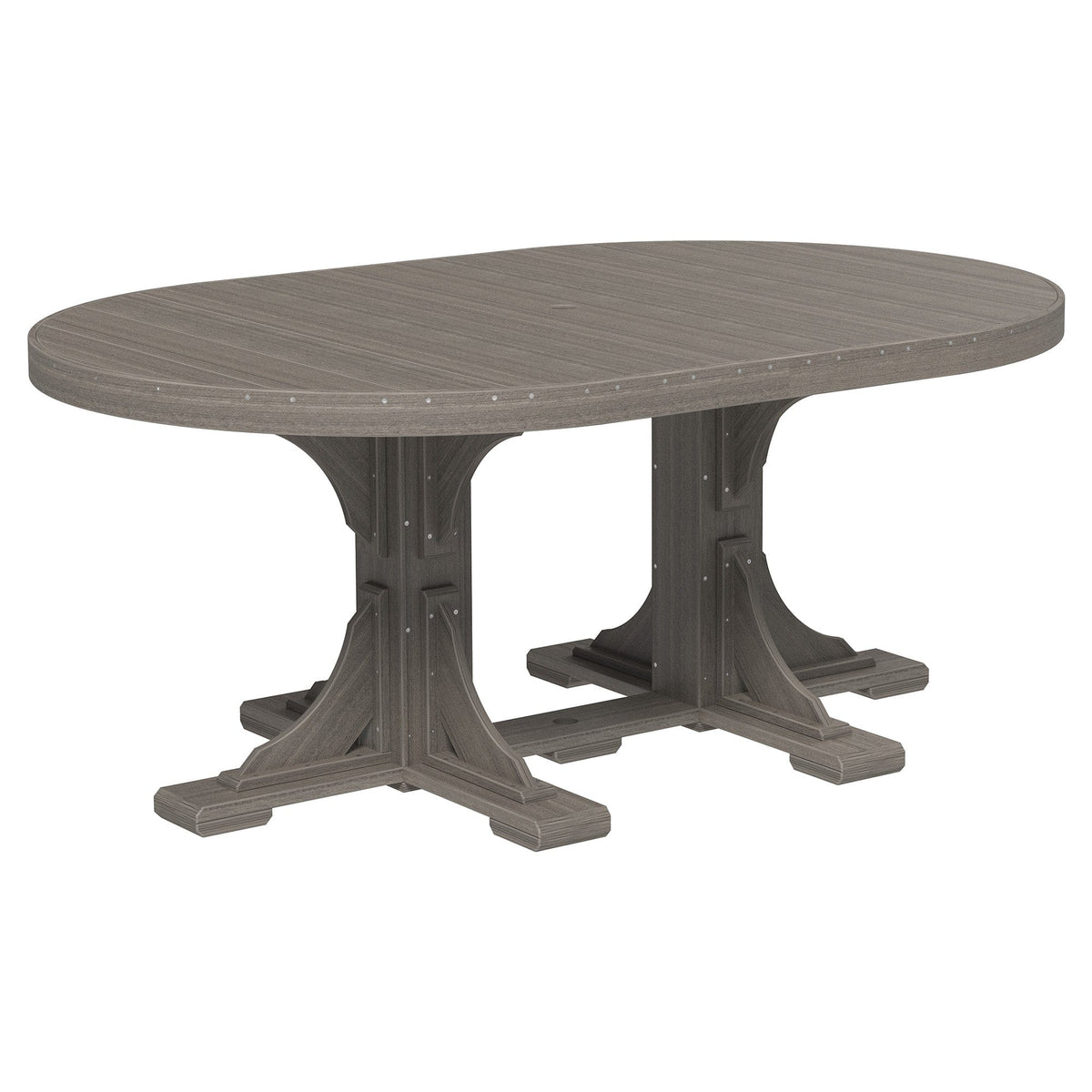 Luxcraft Poly Composite Oval Dining Table & Bench Set