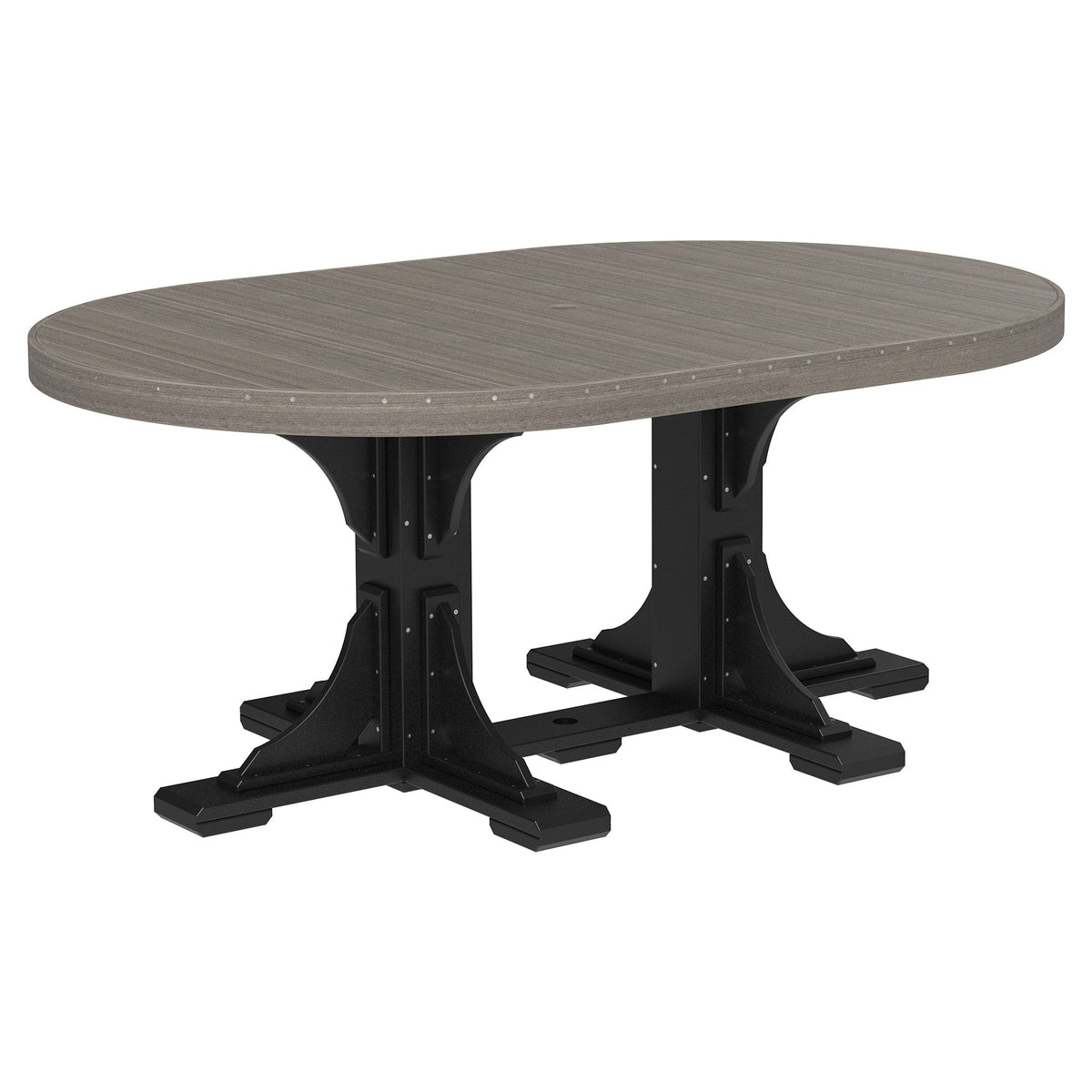 Luxcraft Poly Composite Oval Dining Table & Bench Set