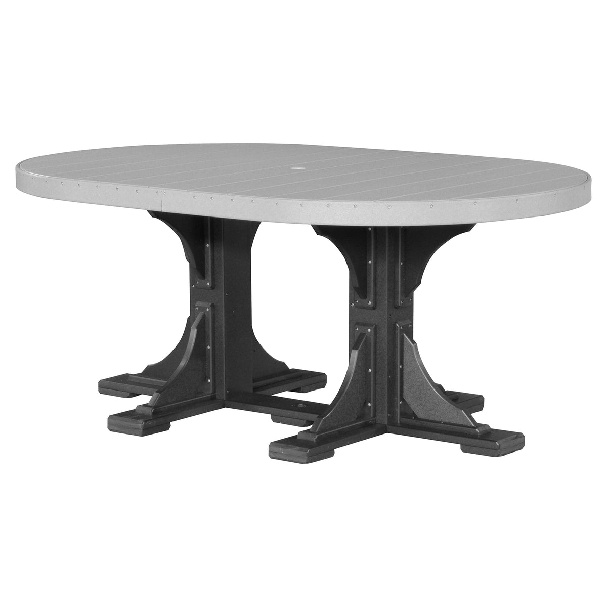 Luxcraft Poly Composite Oval Dining Table & Bench Set