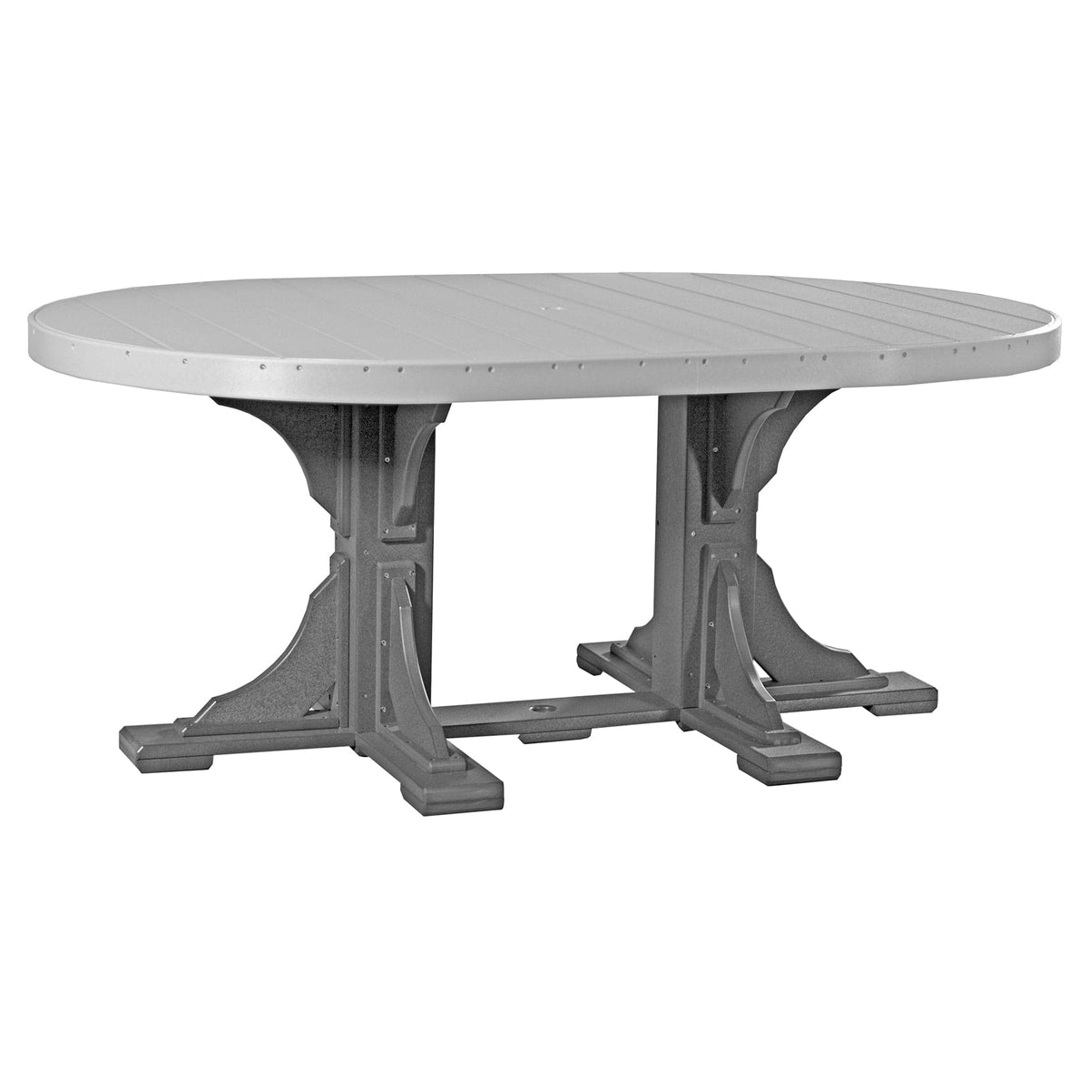 Luxcraft Poly Composite Oval Dining Table & Bench Set