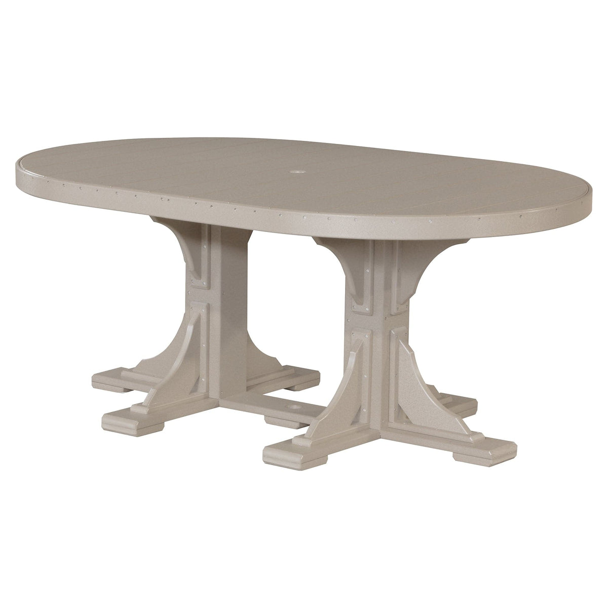 Luxcraft Poly Composite Oval Dining Table & Bench Set
