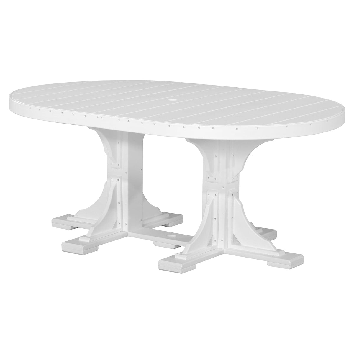 Luxcraft Poly Composite Oval Dining Table & Bench Set