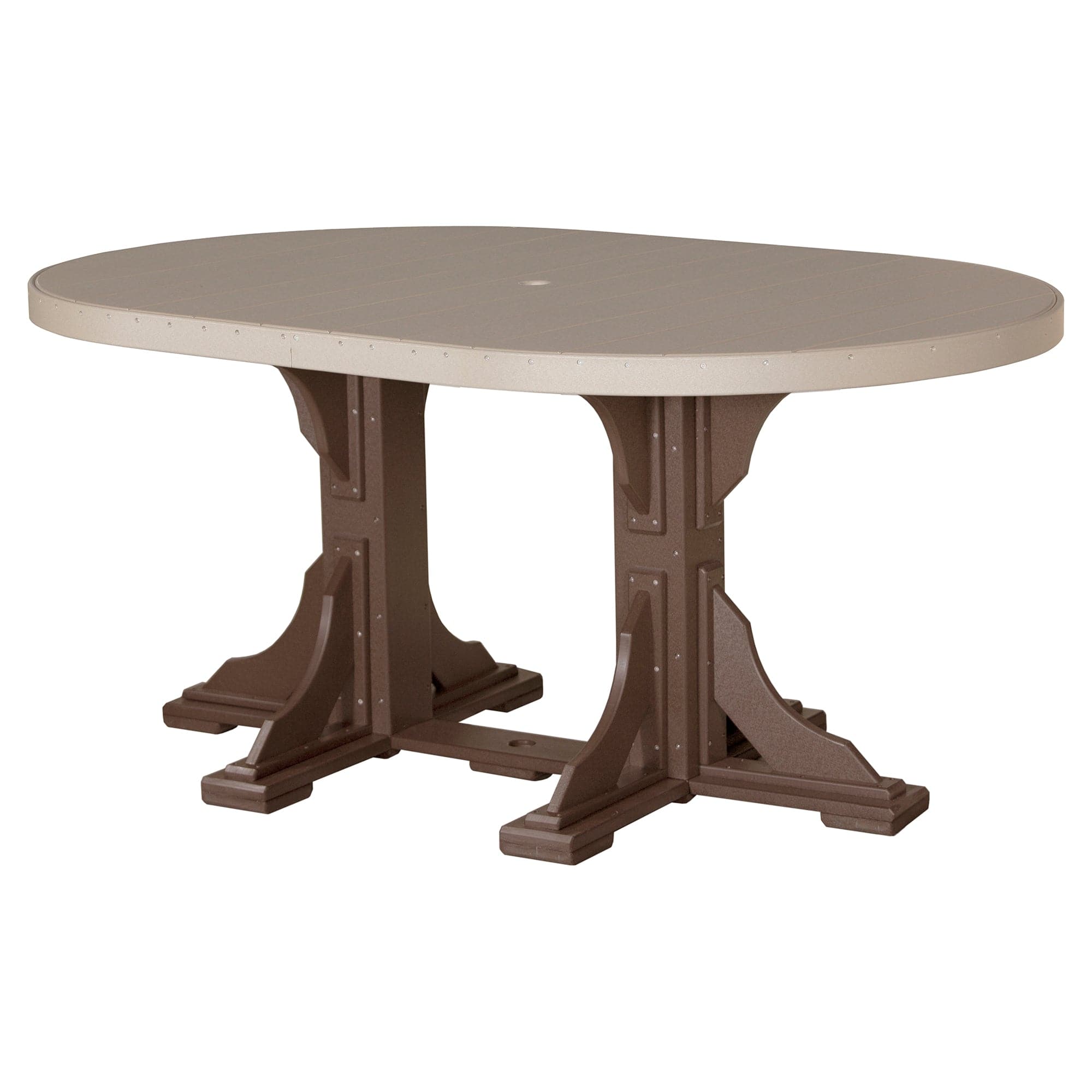 Luxcraft Poly Composite Oval Counter Dining Table