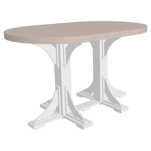 Luxcraft Poly Composite Oval Bar Dining Table