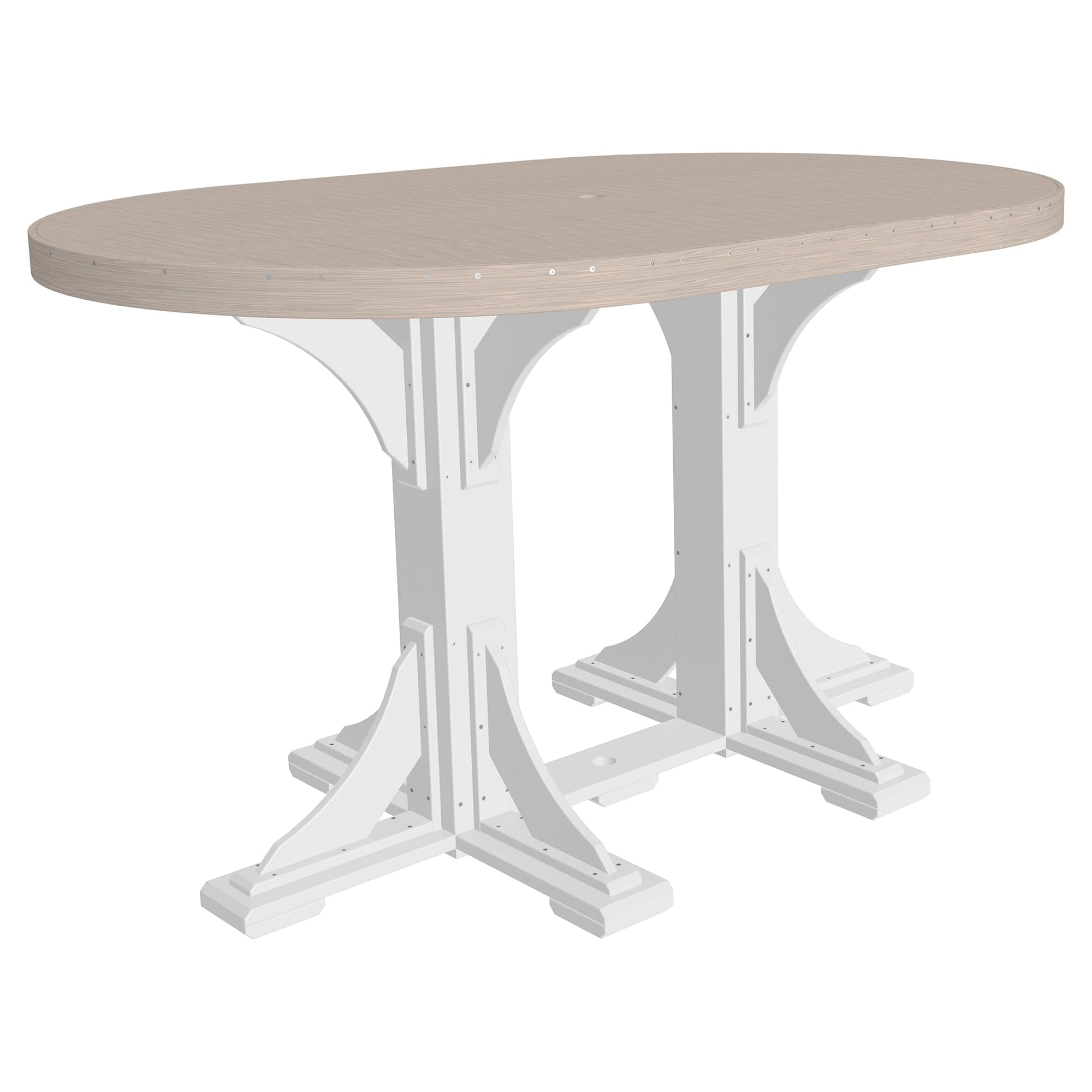 Luxcraft Poly Composite Oval Bar Dining Table