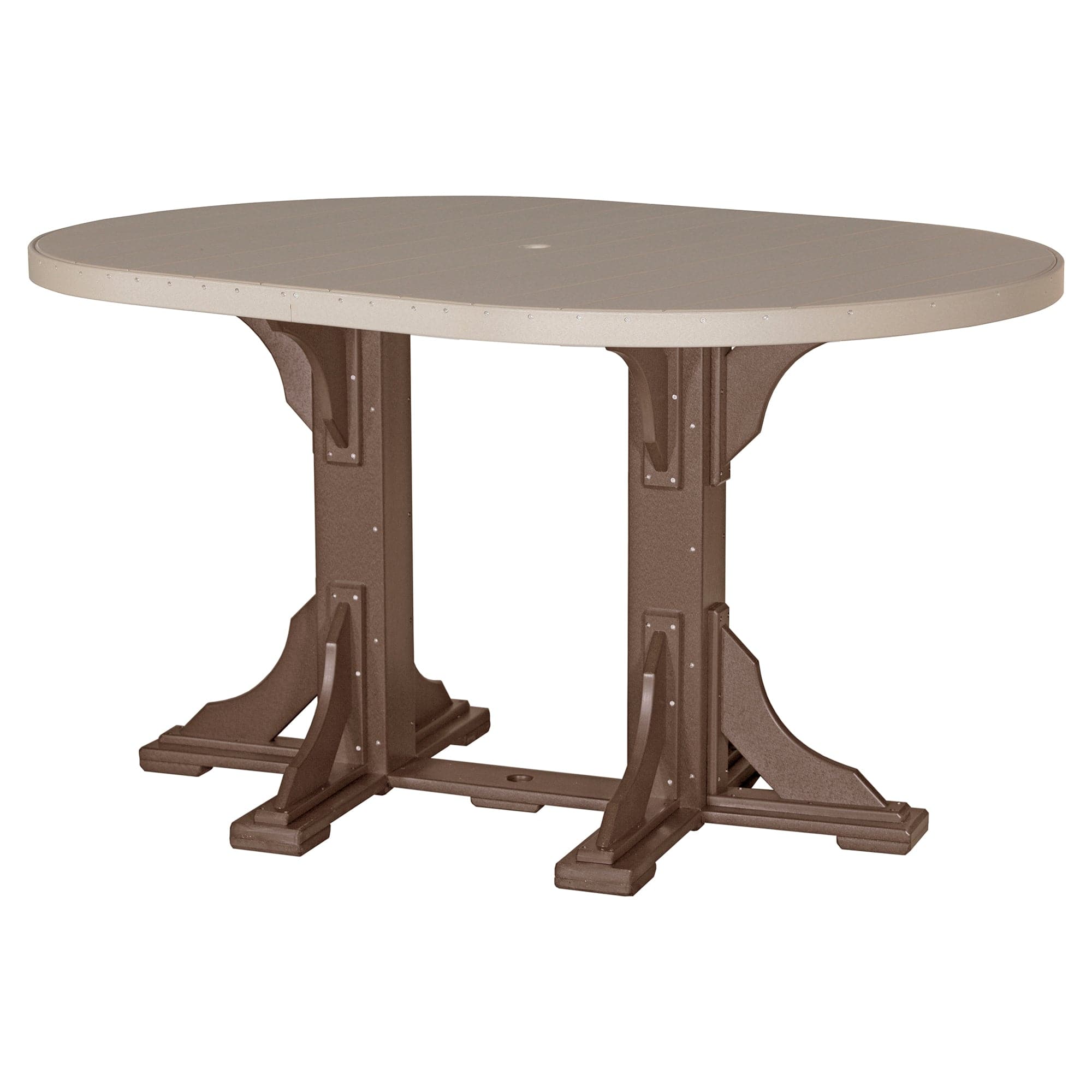 Luxcraft Poly Composite Oval Bar Dining Table