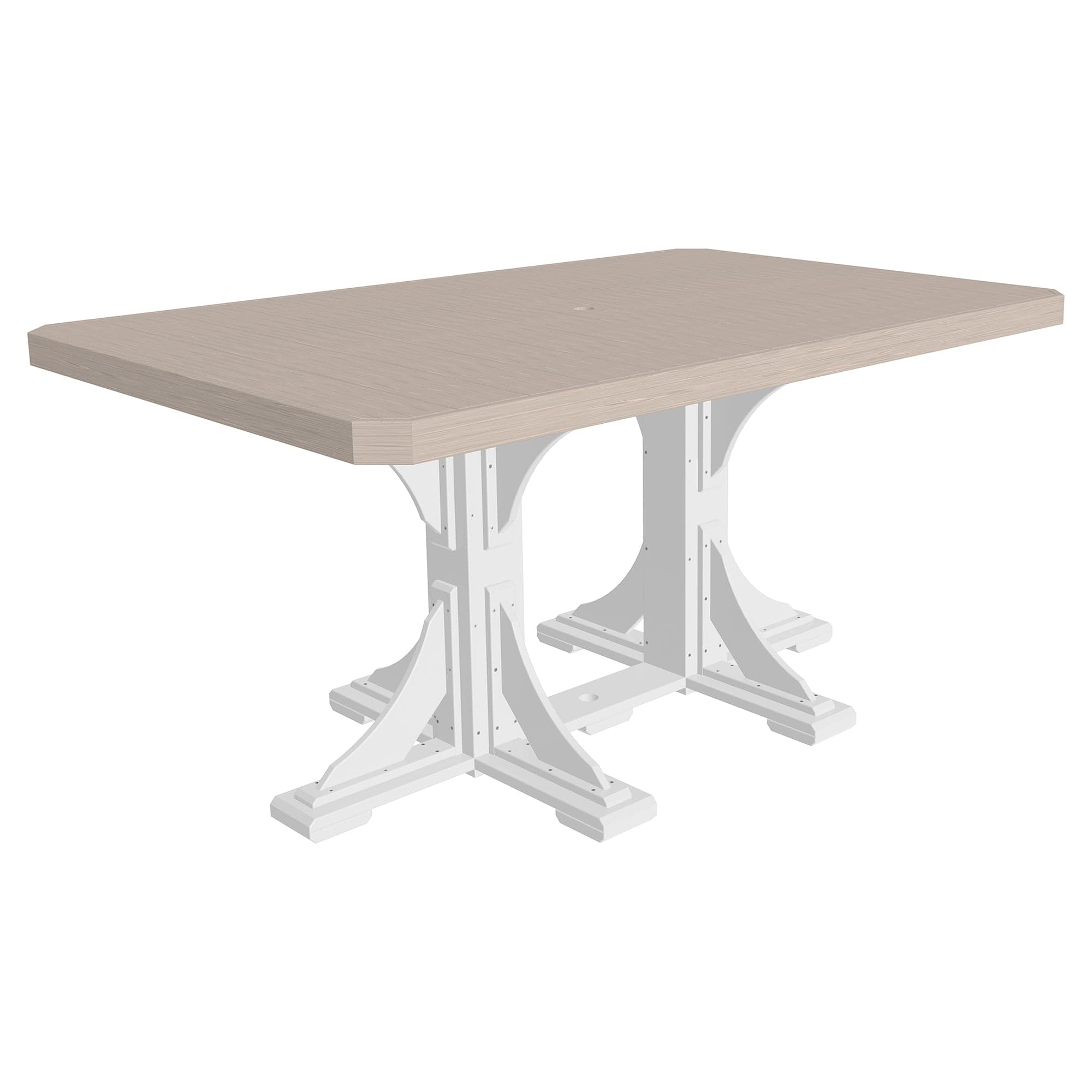 Luxcraft Poly Composite Rectangular Counter Height Dining Table