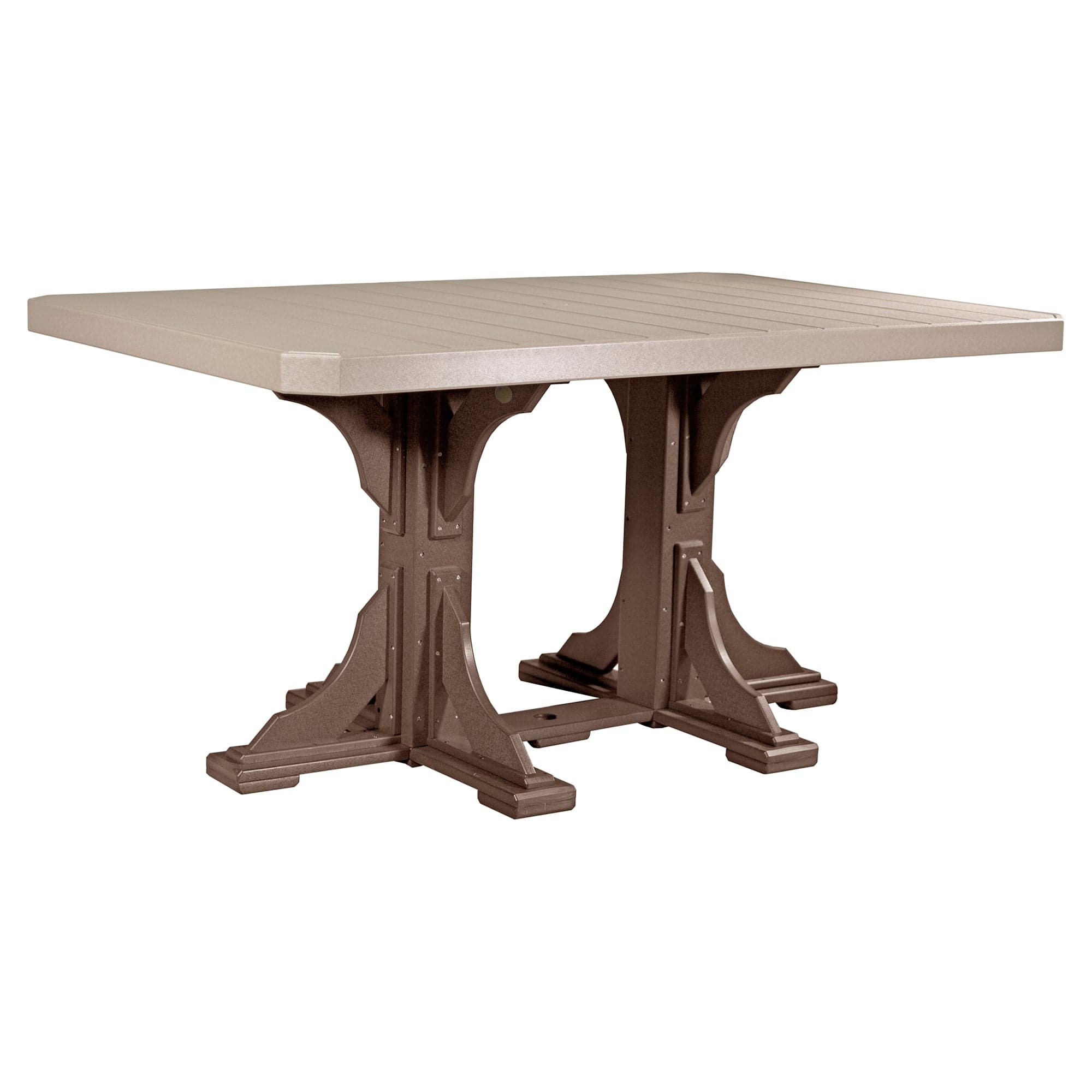 Luxcraft Poly Composite Rectangular Counter Height Dining Table