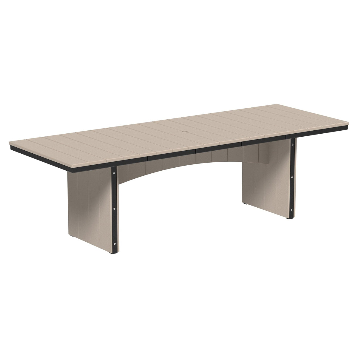 Luxcraft Urban 8-Person Rectangular Poly Dining Table & Chair Set