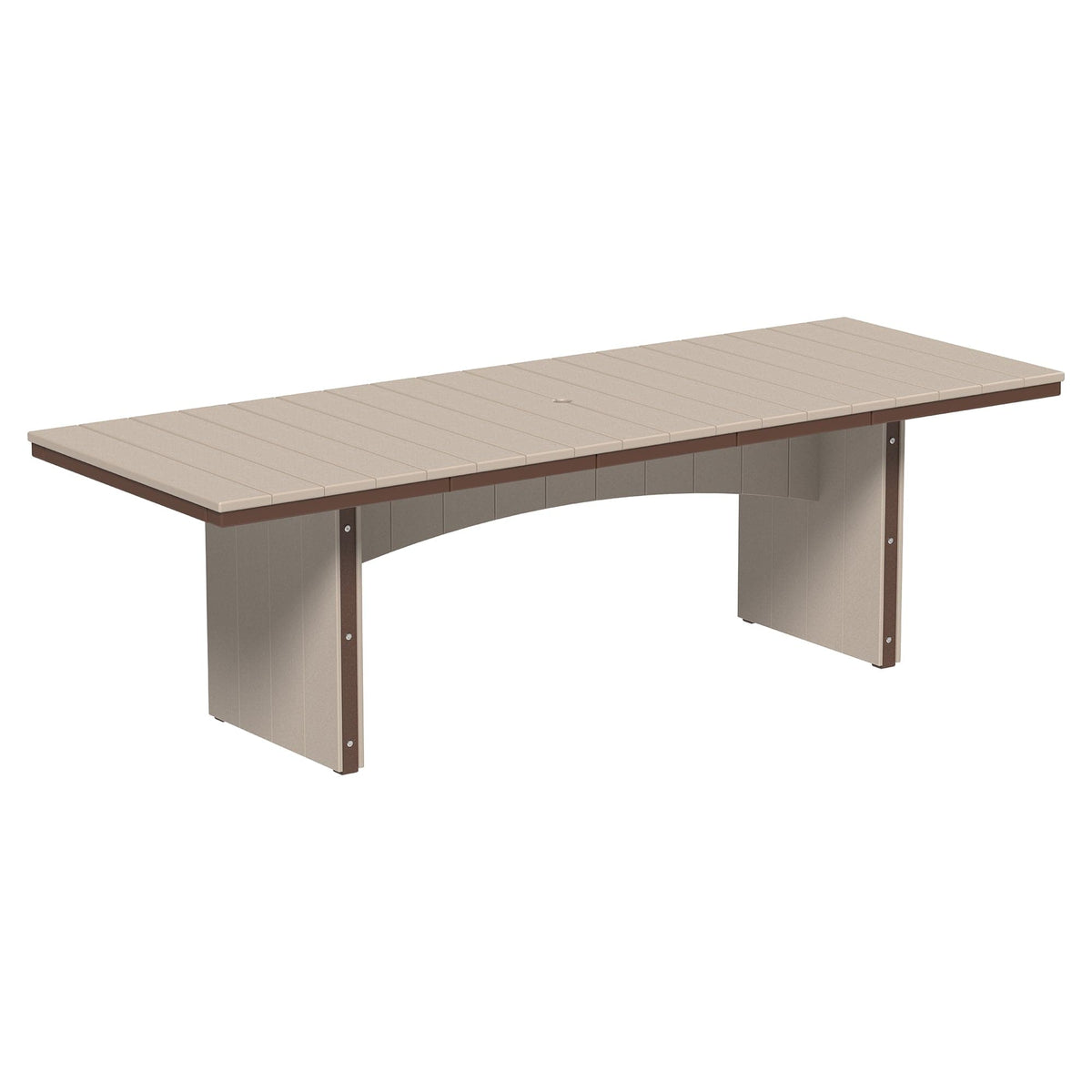 Luxcraft Urban 8-Person Rectangular Poly Dining Table & Chair Set