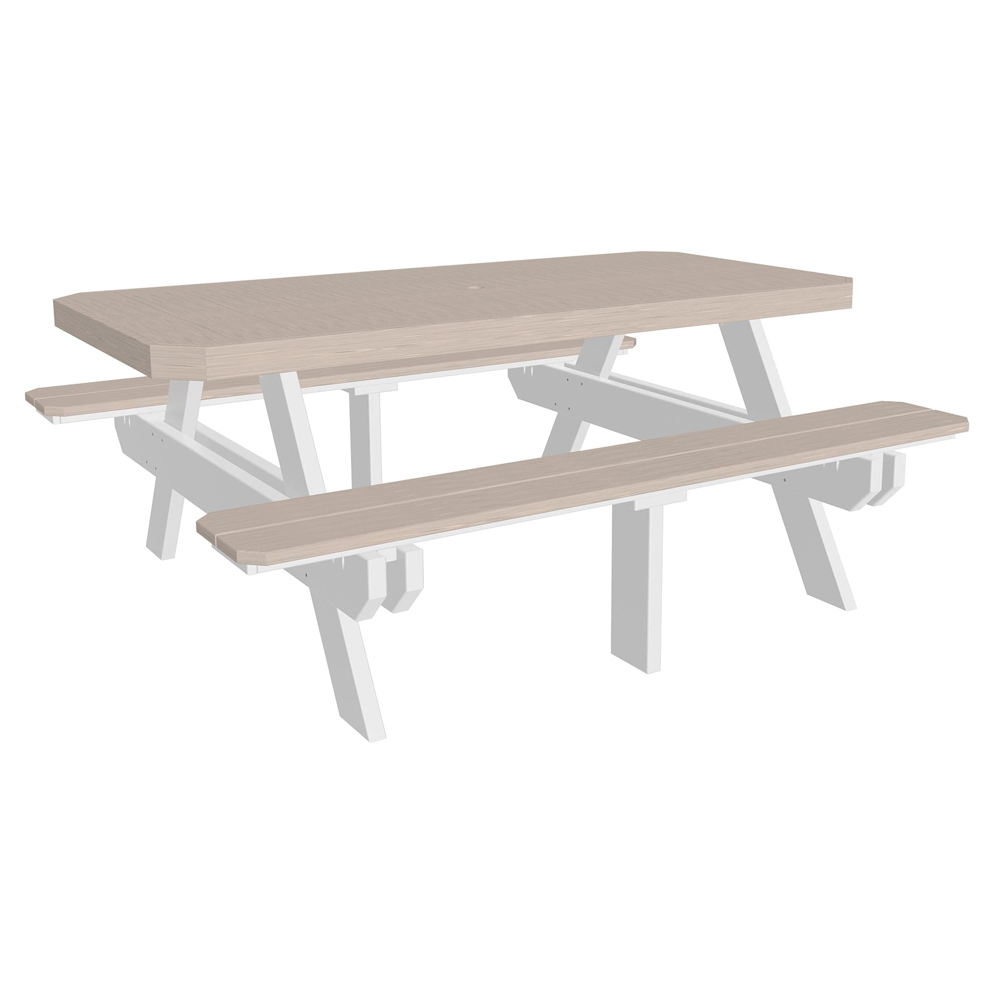 Luxcraft Poly Lumber Rectangular Picnic Table