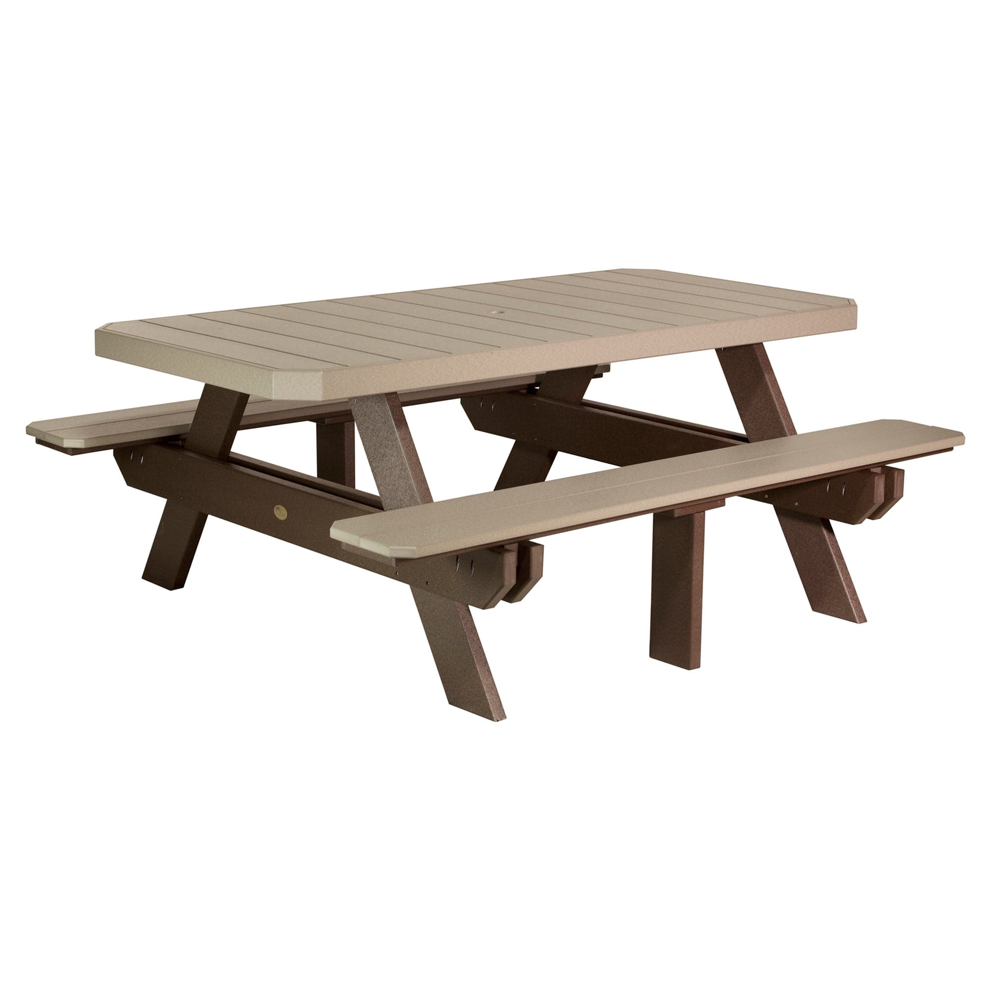 Luxcraft Poly Lumber Rectangular Picnic Table